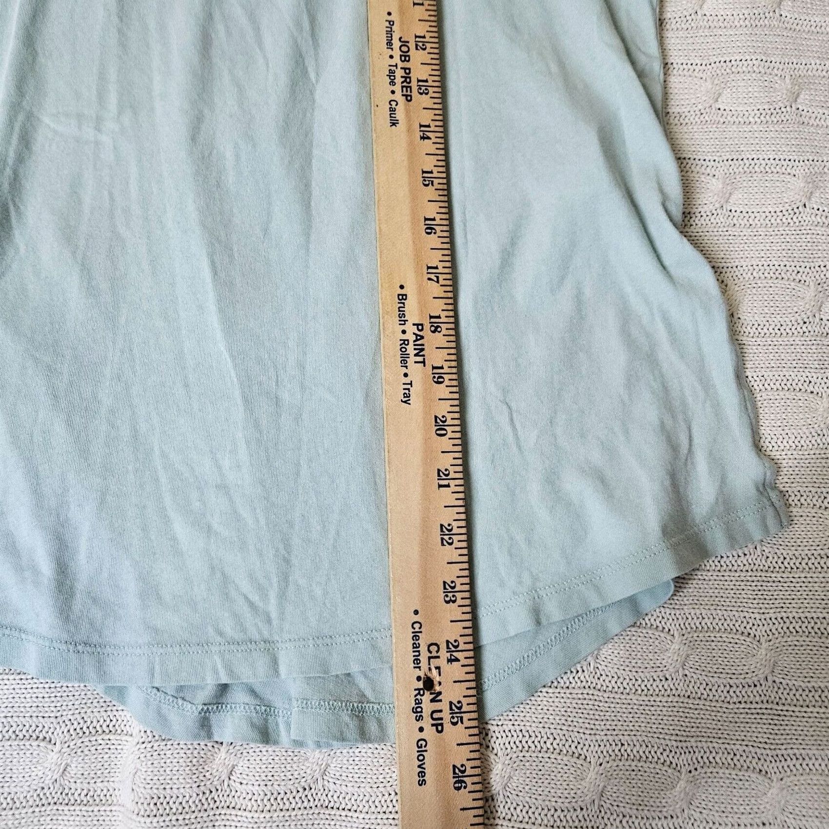 Madewell MWL Madewell Tank Women's XS Light Blue Round Neck Sleeveless Cotton Blend Basic All Seasons Casual Shirt 90s? Size XS / US 0-2 / IT 36-38 - 4 Thumbnail