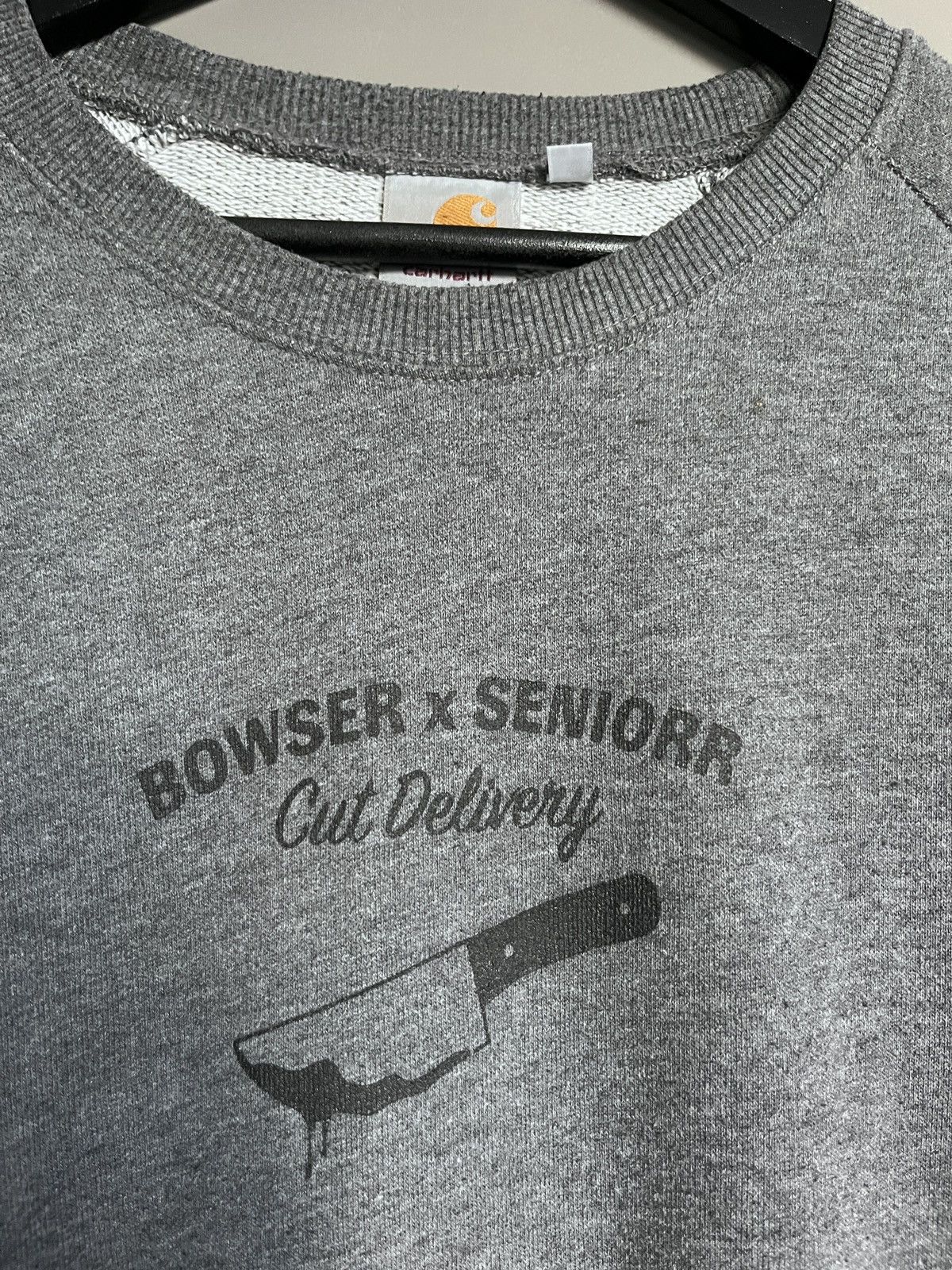 Carhartt Carhartt Gray Simple Minimalistic Butcher Sweatshirt Size US L / EU 52-54 / 3 - 3 Thumbnail