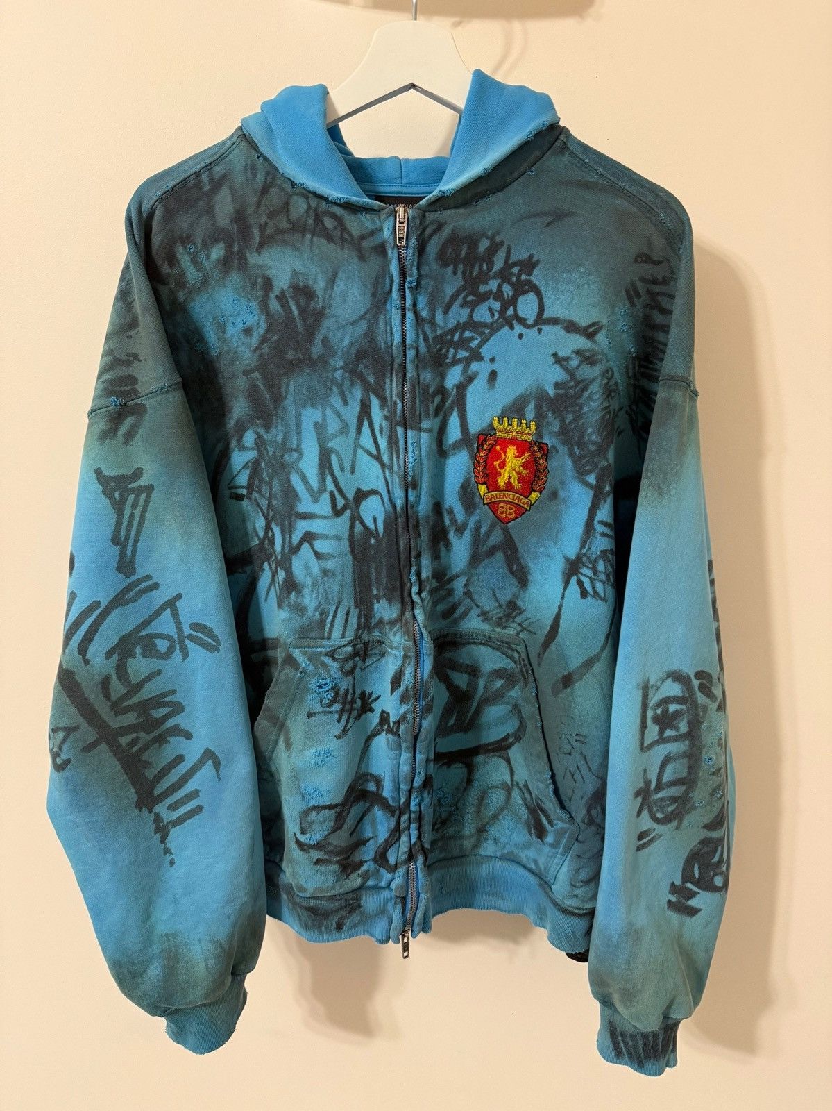Balenciaga Balenciaga Skater Hoodie Size US XXS / EU 40 - 1 Thumbnail
