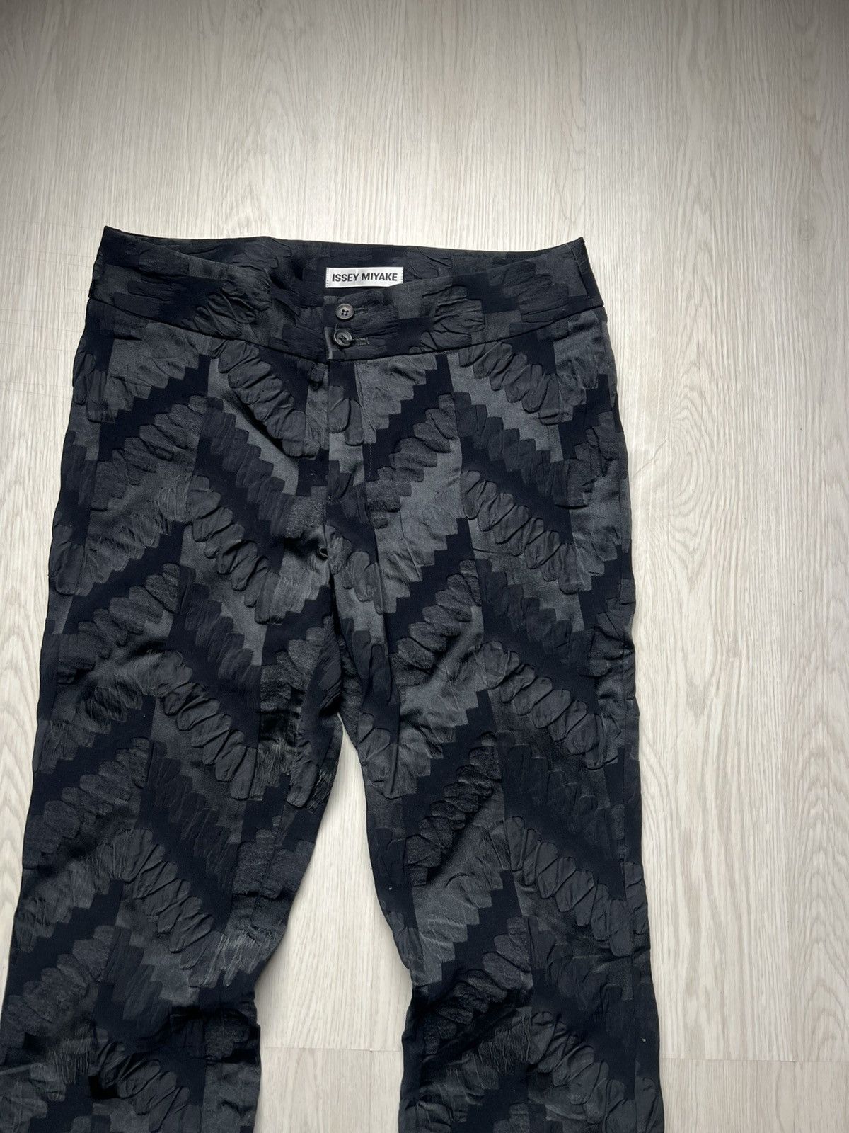 Issey Miyake Archive Issey Miyake Jacquard Stretched Pants Size US 31 - 3 Thumbnail