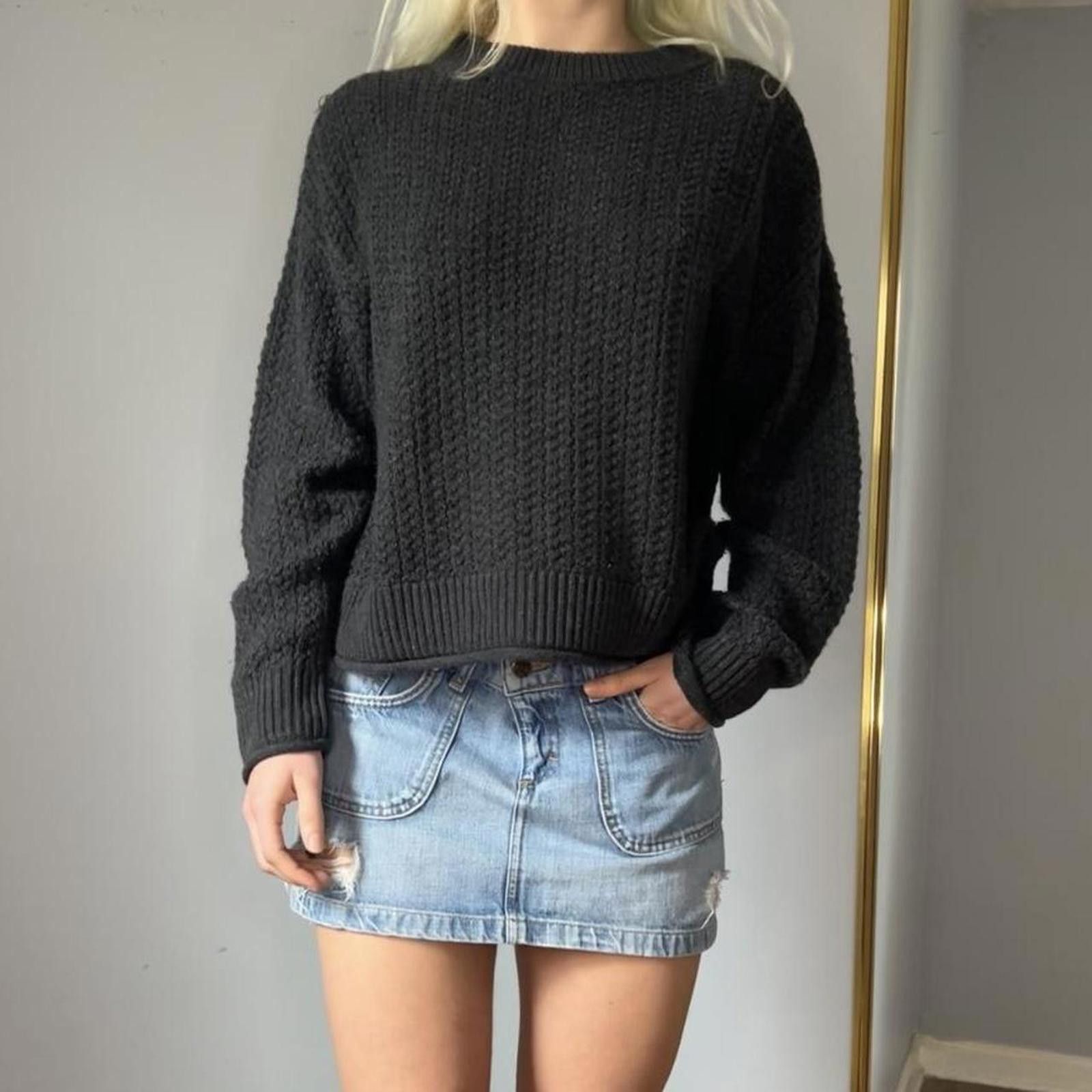 Other Grungey charcoal grey knit sweater Size XS / US 0-2 / IT 36-38 - 1 Thumbnail
