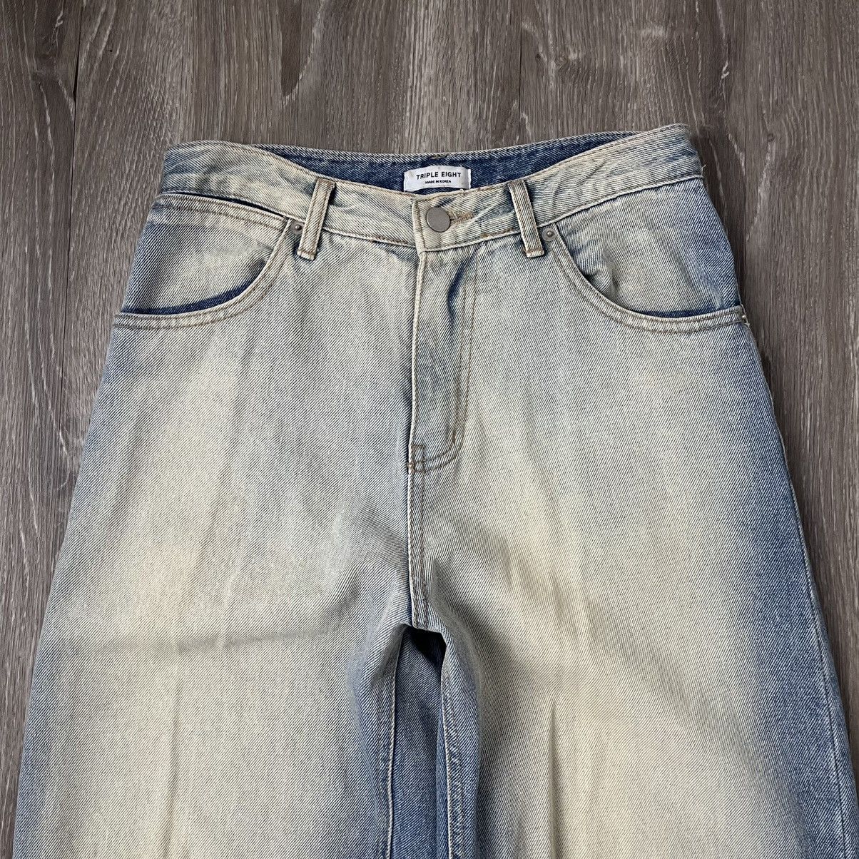 If Six Was Nine × Vintage 🔥VINTAGE BAGGY WASH BLUE TRIPLE EIGHT Y2K🔥 Size US 28 / EU 44 - 2 Thumbnail