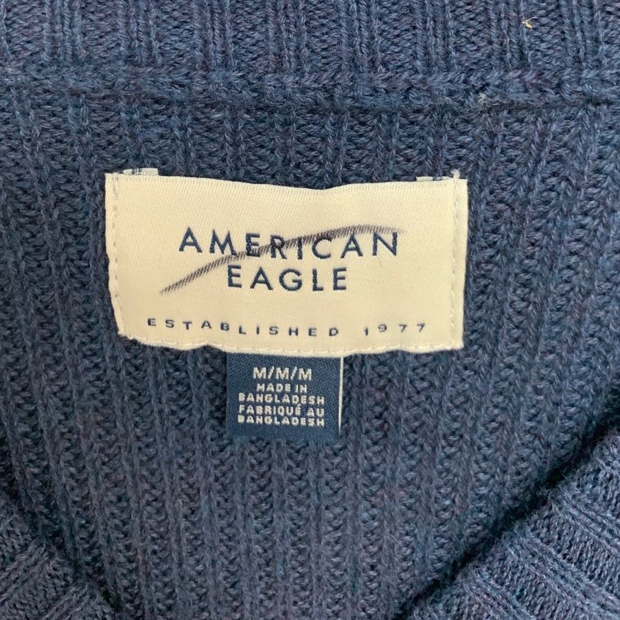 American Eagle Outfitters New American Eagle Womens Medium Crew Neck Knit Sweater Size M / US 6-8 / IT 42-44 - 3 Thumbnail