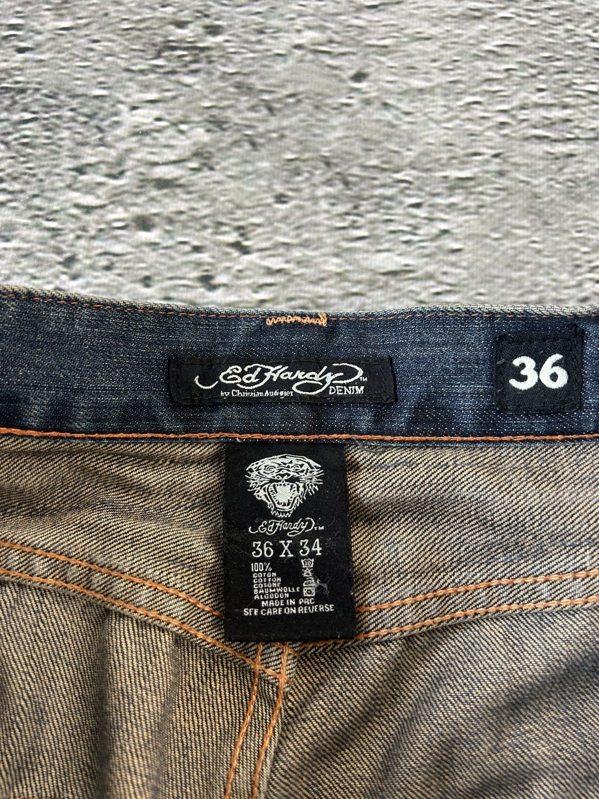 Christian Audigier Ed Hardy Christian Audigier vintage jeans big logo pants Size US 36 / EU 52 - 9 Thumbnail
