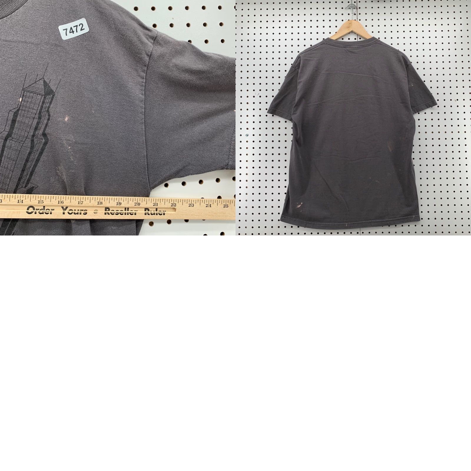 DC Comics Vintage 2003 DC Comics Superman T-Shirt Gray Distressed Graphic Mens Large Regular Solid Crew Neck Short Sleeve Size US L / EU 52-54 / 3 - 8 Thumbnail