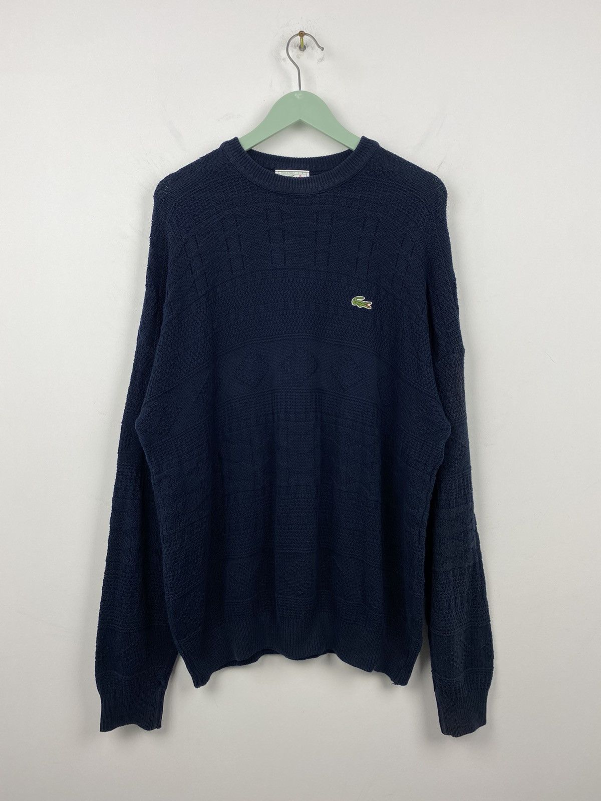 Lacoste Vintage 90s Lacoste Cotton Sweater like Ralph Lauren Y2K Size US XL / EU 56 / 4 - 1 Thumbnail
