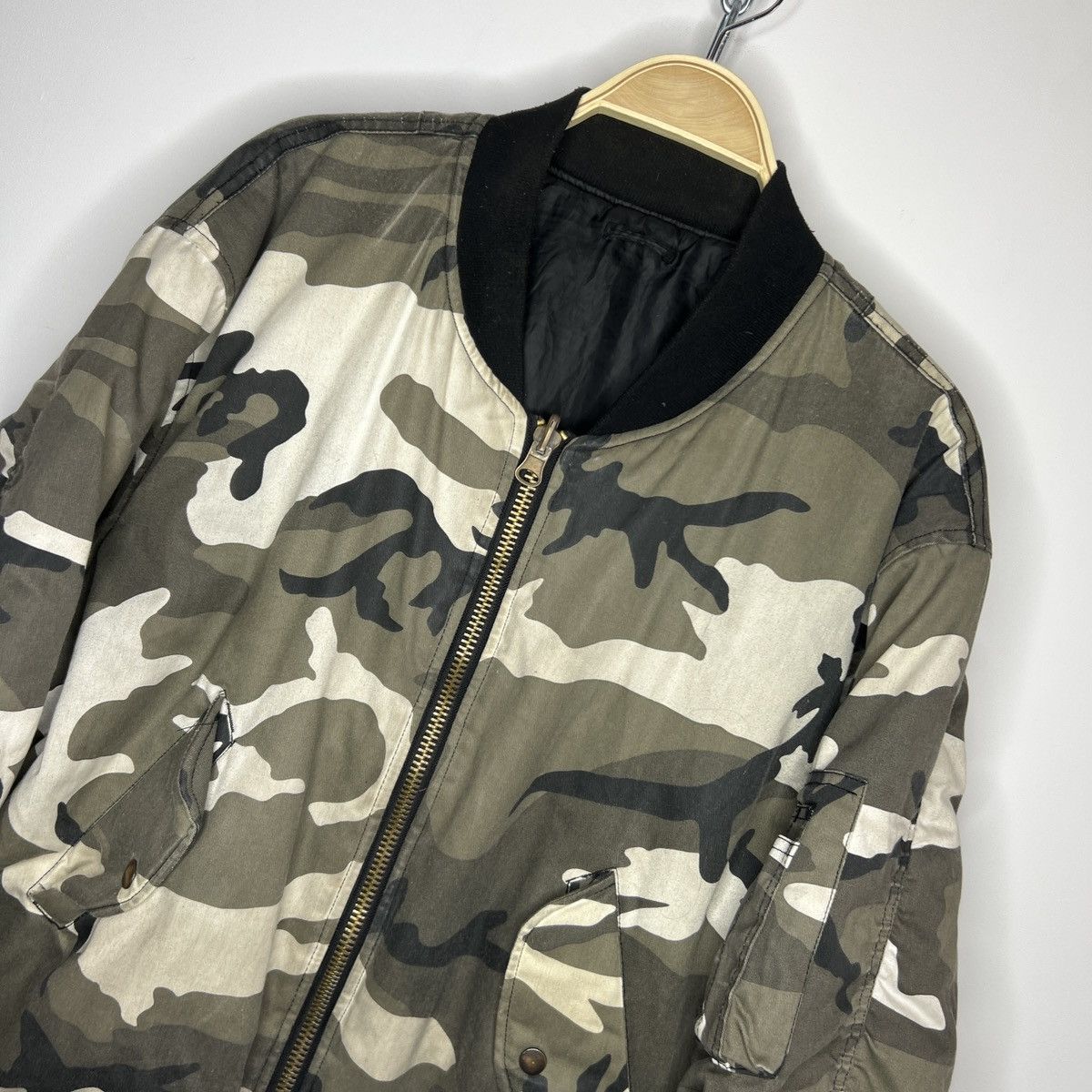 Vintage MA 1 FLYERS ARMY BOMBER JACKET TRAVIS SCOTT STYLE Size US L / EU 52-54 / 3 - 4 Thumbnail