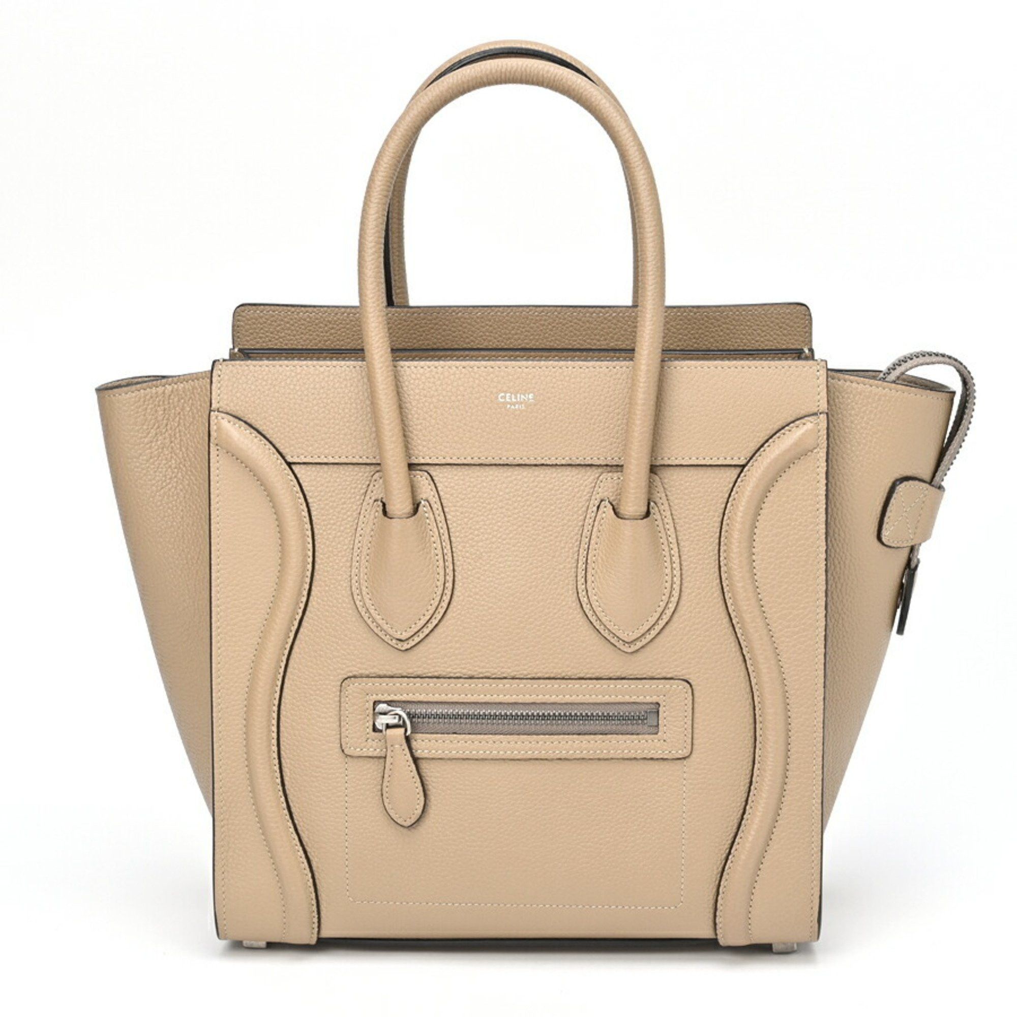 image of Celine Luggage Micro Beige Handbag, Women's