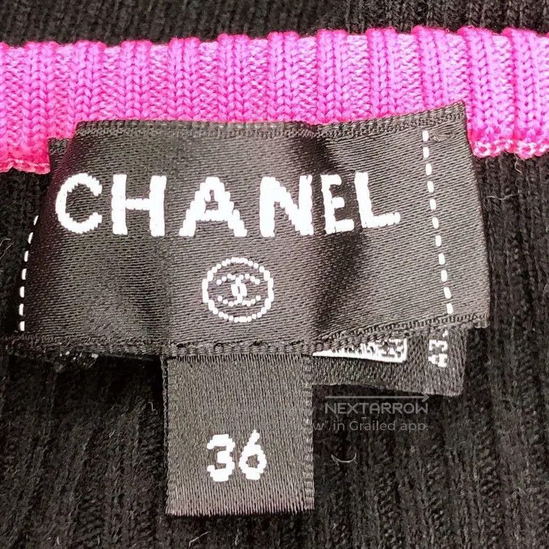 Chanel Chanel 23N colour block half-necked tight knitted long sle Size XS / US 0-2 / IT 36-38 - 5 Thumbnail