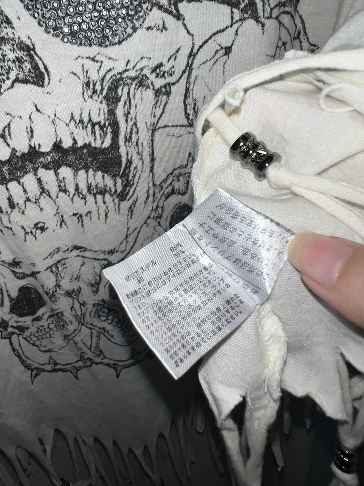 If Six Was Nine Oggetto poncho skull top ☠️🖤 Size ONE SIZE - 12 Thumbnail