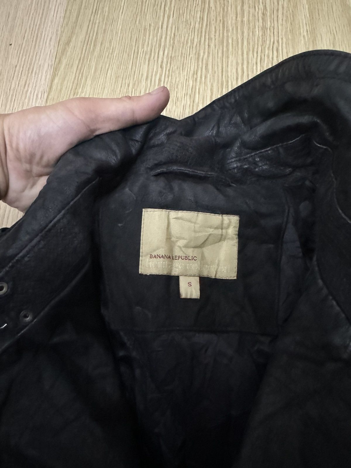 Banana Republic Vintage Banana Republic double collar leather jacket Size US S / EU 44-46 / 1 - 5 Thumbnail