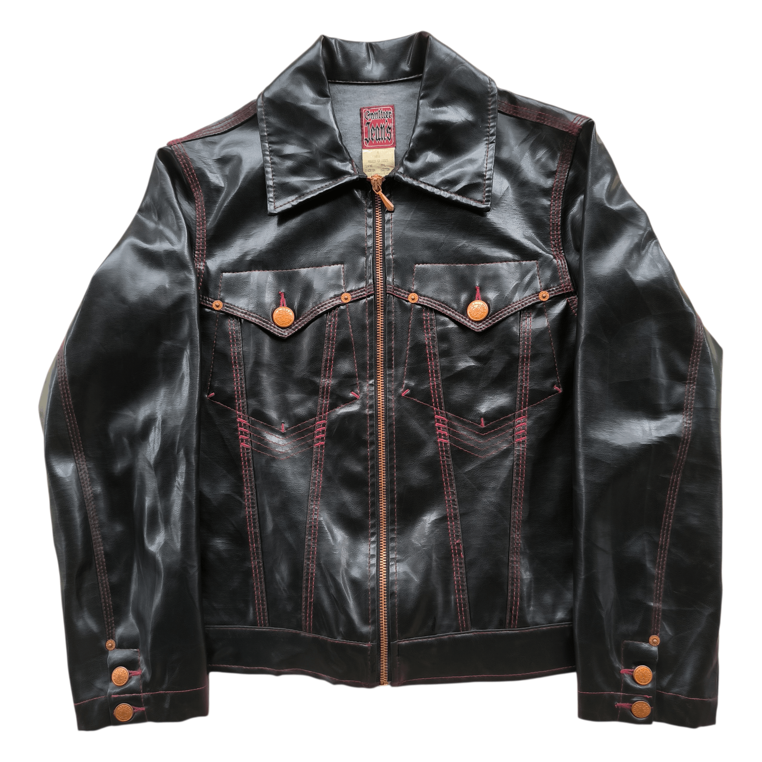 Jean Paul Gaultier Vintage 1990s Archive Jean Paul Gaultier PVC Leather Jacket Size M / US 6-8 / IT 42-44 - 1 Thumbnail