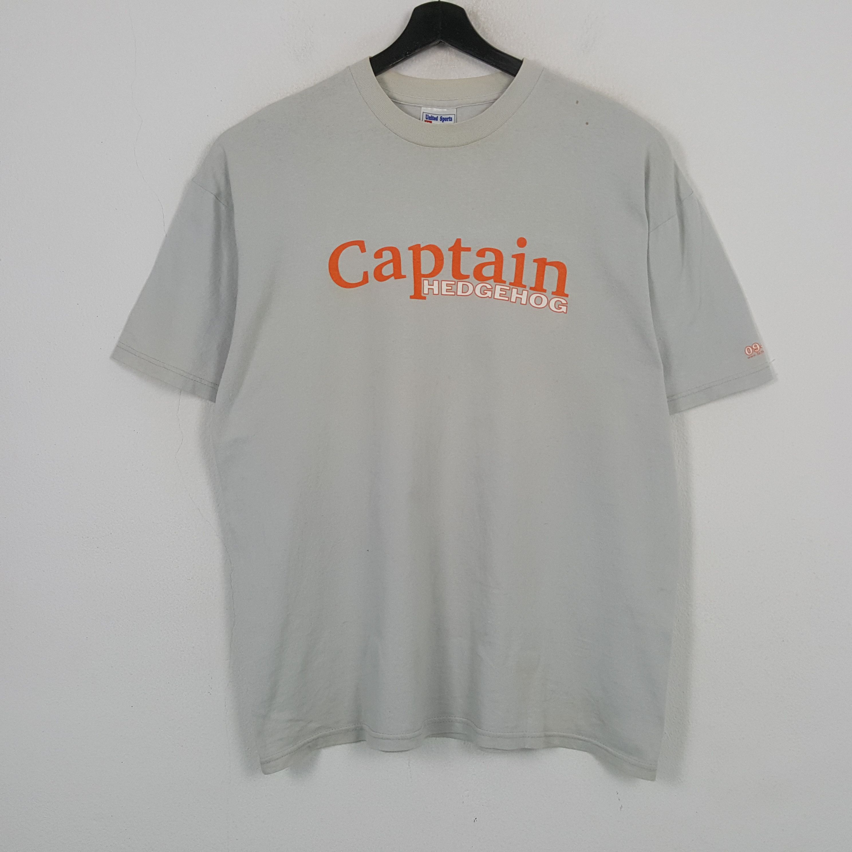 Vintage Captain Hedgehog Vintage Tshirt RR3 Size US XL / EU 56 / 4 - 1 Thumbnail