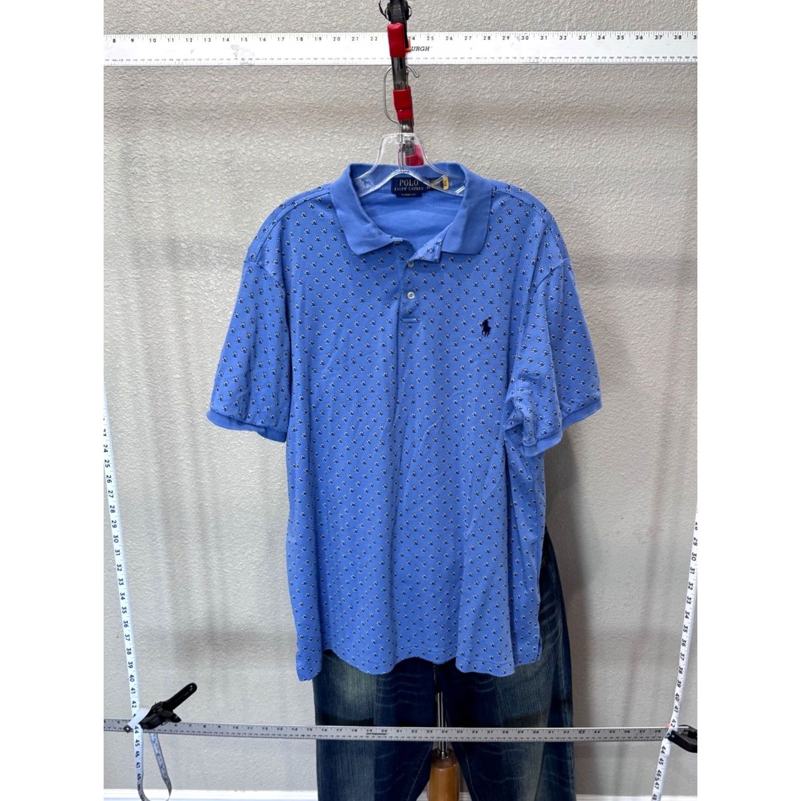 Polo Ralph Lauren Polo Ralph Lauren POLO SHIRT XL Blue Paisley Pattern Mens Size US XL / EU 56 / 4 - 3 Thumbnail