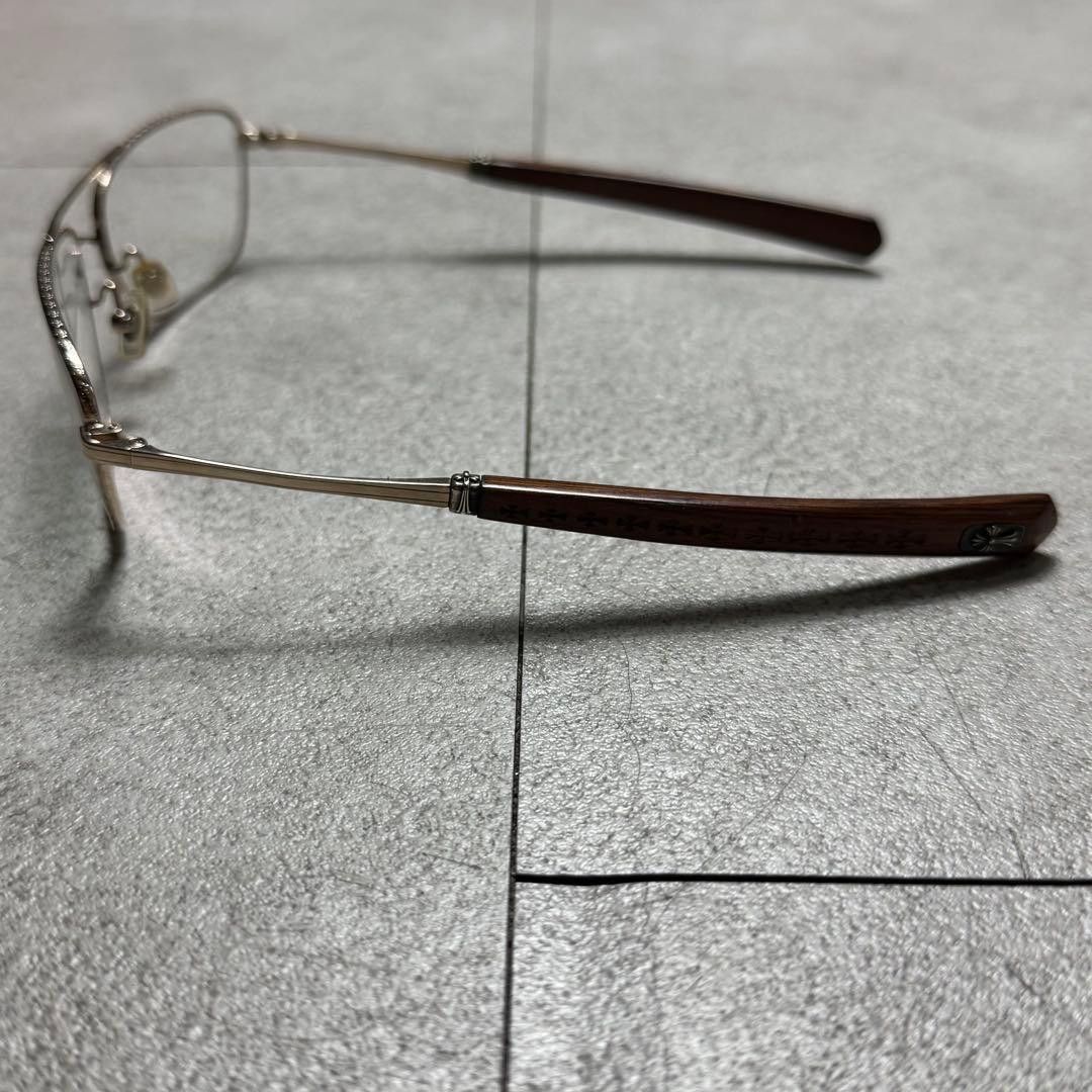 Chrome Hearts CHROME HEARTS SKYSAW II Glasses Brown / Silver Size ONE SIZE - 2 Thumbnail