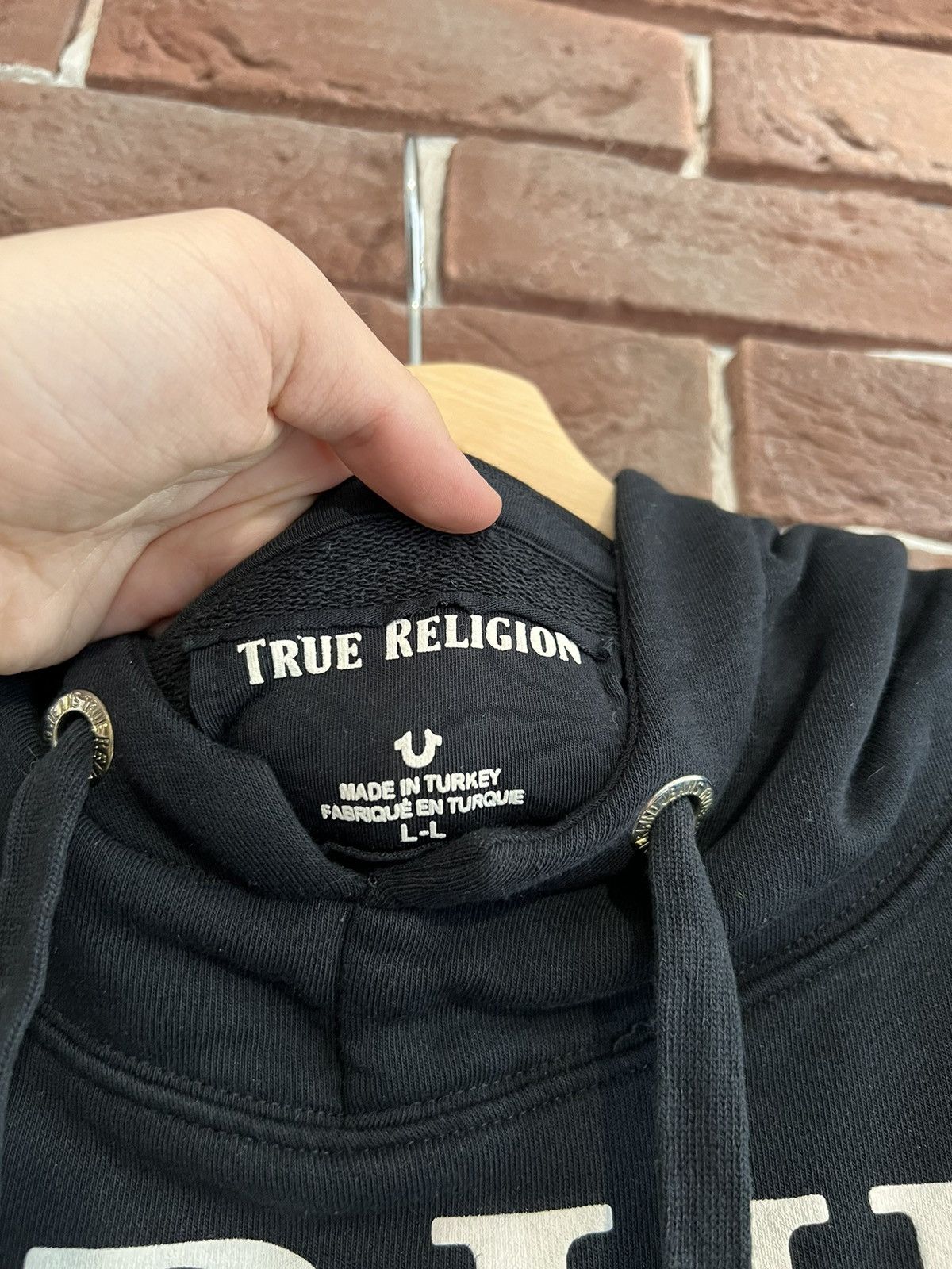 True Religion Rare True Religion classic logo Hype Y2K Drip Hoodie Size US L / EU 52-54 / 3 - 4 Thumbnail