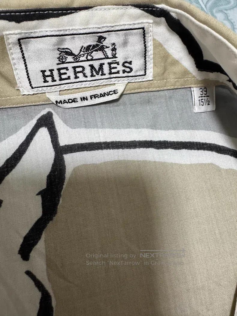 Hermes Hermes size 39 “Artistic Horse” printed show shirt Size US S / EU 44-46 / 1 - 7 Thumbnail