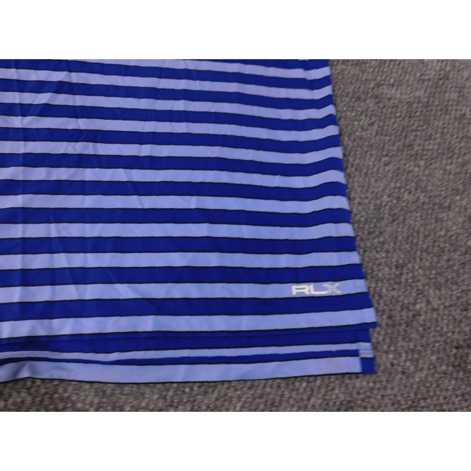RLX Ralph Lauren RLX Ralph Lauren Polo Shirt Mens XL Blue Striped Golf Athletic Stretch Shirt Size US XL / EU 56 / 4 - 3 Thumbnail