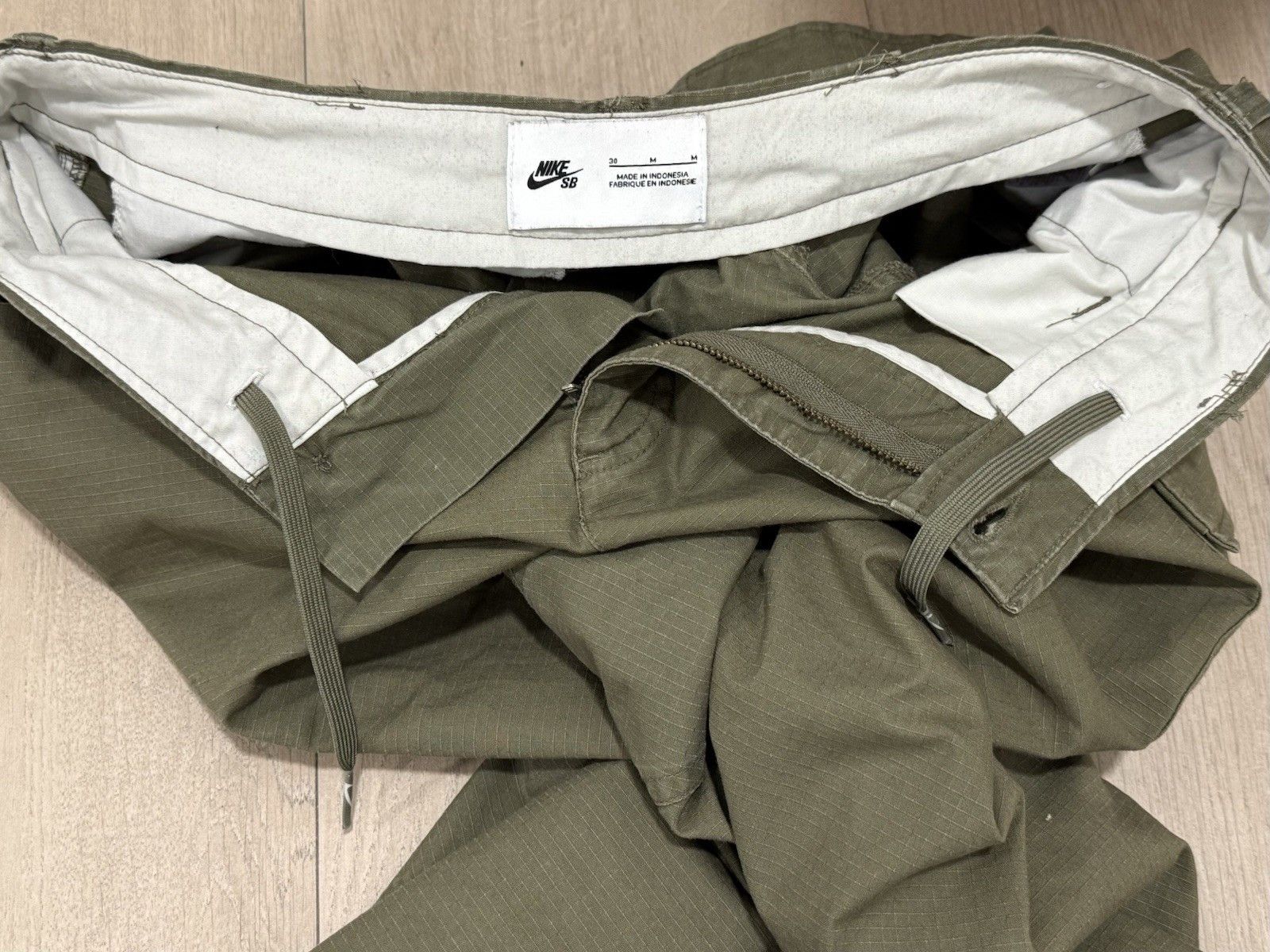 Nike Nike SB Mens Cargo Military Army Pants Skateboard Baggy Size US 30 / EU 46 - 15 Thumbnail