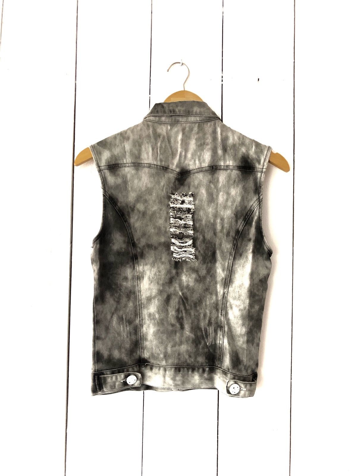 Beauty Beast × Hysteric Glamour × Japanese Brand JAPANESE JOCELYN VEST PUNK SKULL DISTRESSED Size US M / EU 48-50 / 2 - 3 Thumbnail