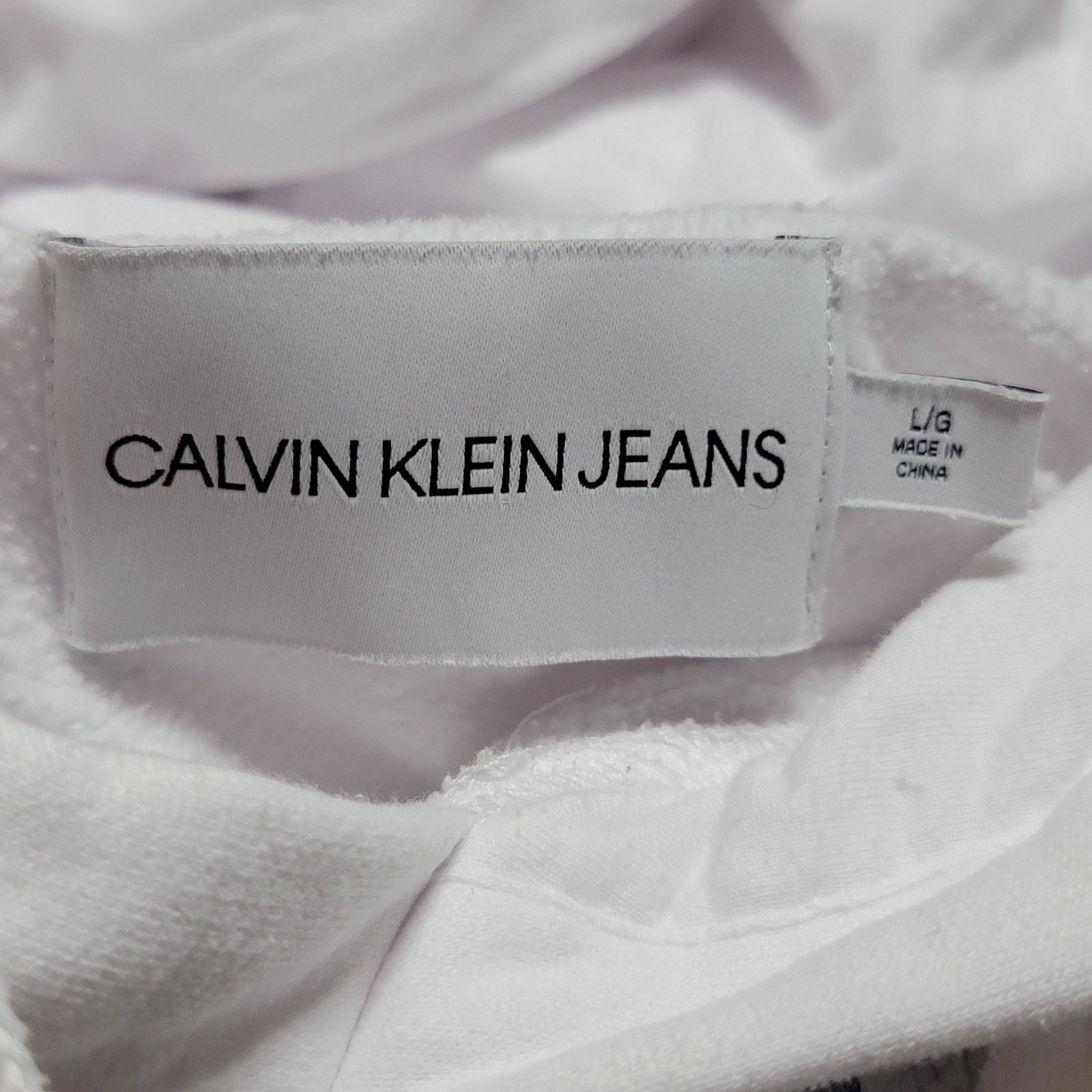 Calvin Klein Calvin Klein Jeans LS Hoodie w/ 2-Way Sequin - Size Large Size L / US 10 / IT 46 - 5 Thumbnail