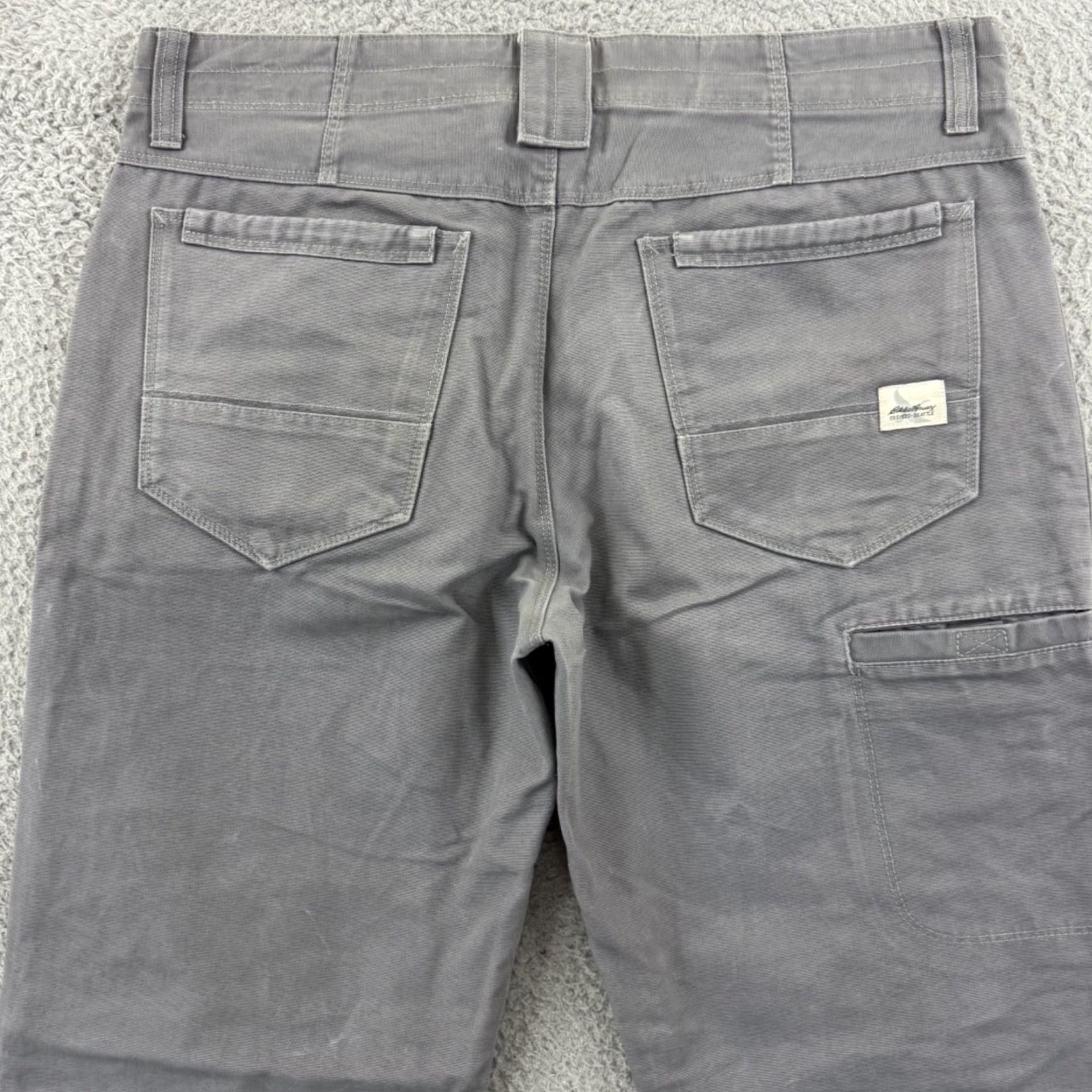 Eddie Bauer Eddie Bauer Pants Mens 34x32 Gray Double Knee Relaxed Fit Workwear Zip Shirt Size US 34 / EU 50 - 7 Thumbnail