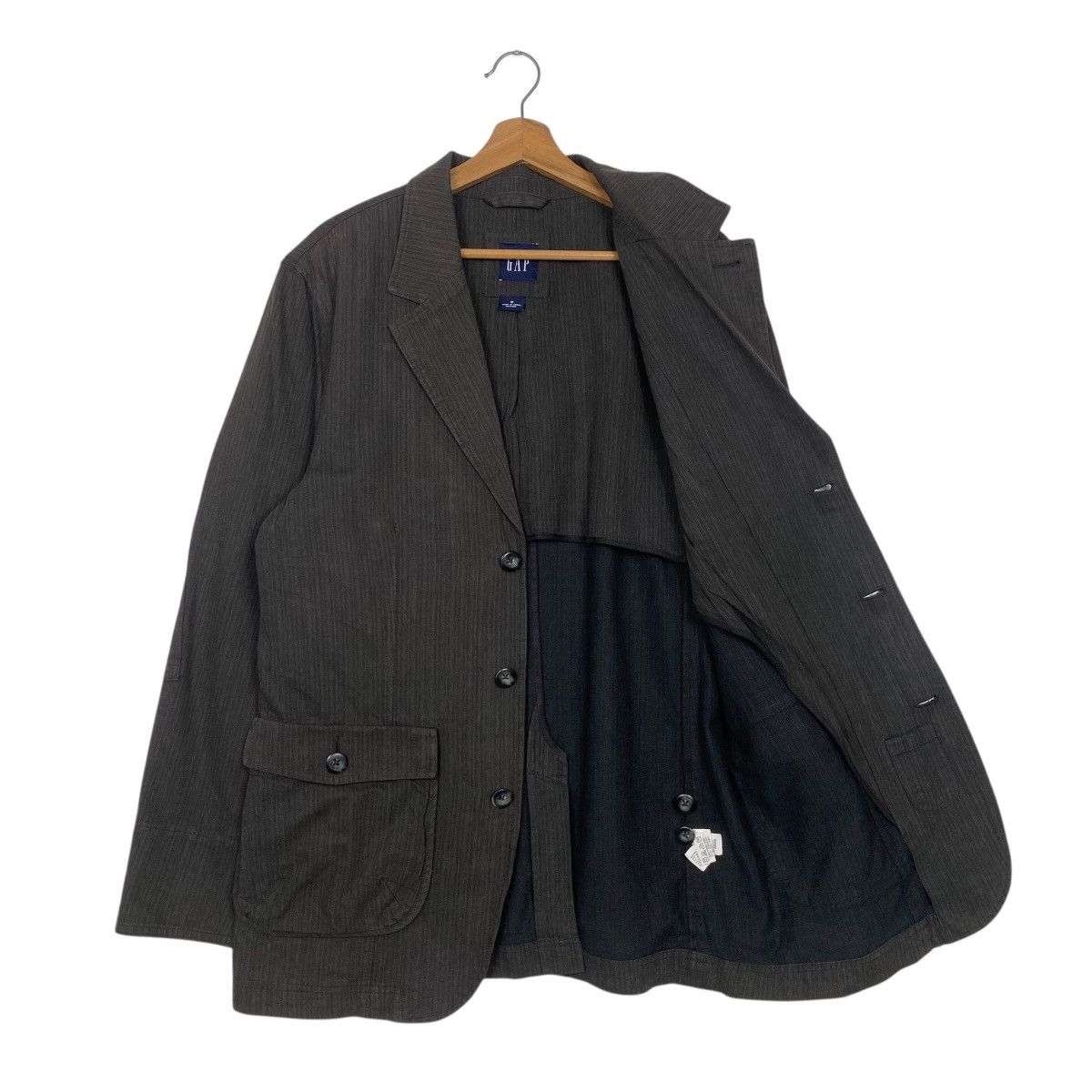 Japanese Brand Gap hickori denim button jacket Size US M / EU 48-50 / 2 - 9 Thumbnail