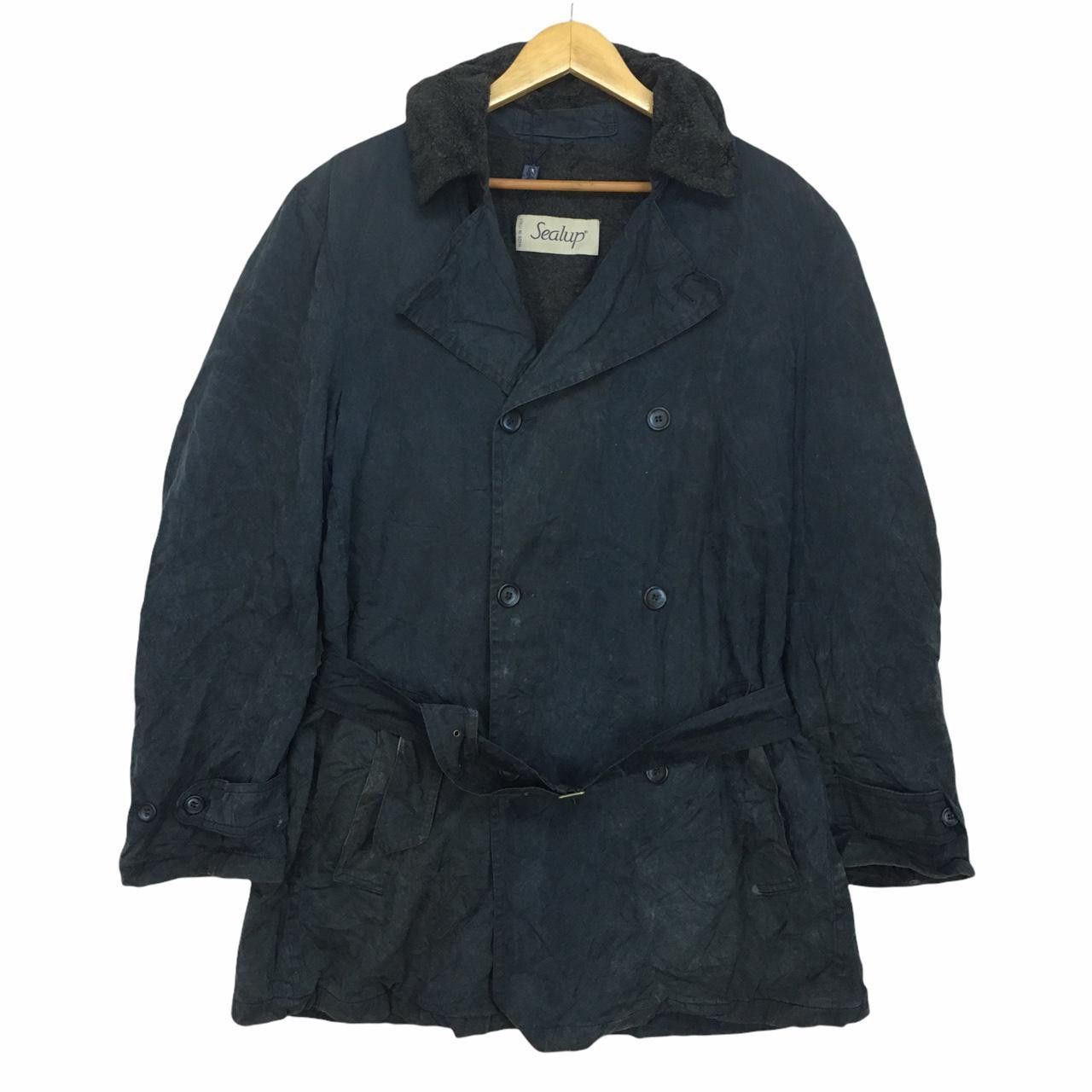 Sealup Vtg SEALUP Double Breasted Trench Coat Belted Jacket Size US L / EU 52-54 / 3 - 1 Thumbnail