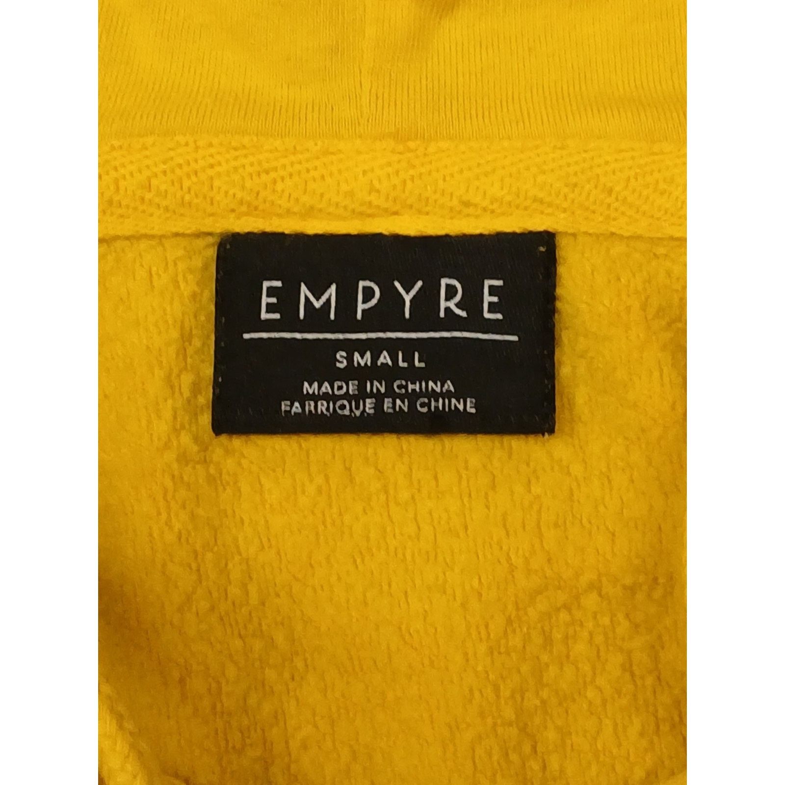 Empyre Empire (Small) Yellow Slit Pocket String Pullover Hoodie Size S / US 4 / IT 40 - 7 Thumbnail