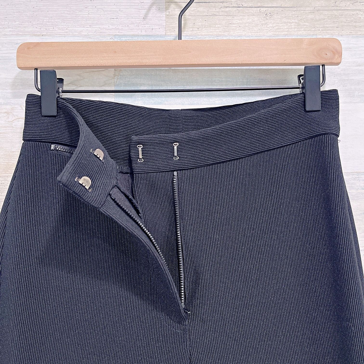 DKNY DKNY Vintage 90s Ribbed Knit Skinny Pants Black Womens Small Size 26" / US 2 / IT 38 - 3 Thumbnail