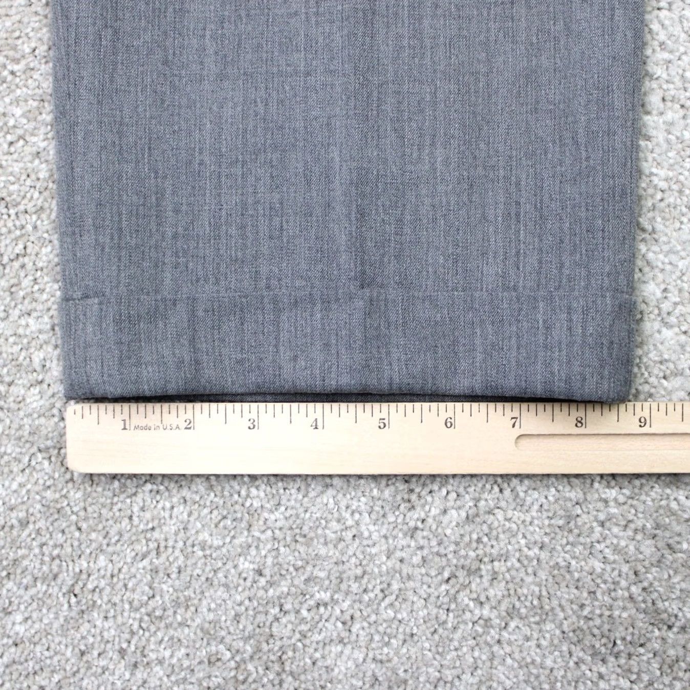 Joseph Joseph & Feiss International Pants Mens 38x30 Gray Pleated Cuffed Wool Dress Pants Size US 38 / EU 54 - 4 Thumbnail