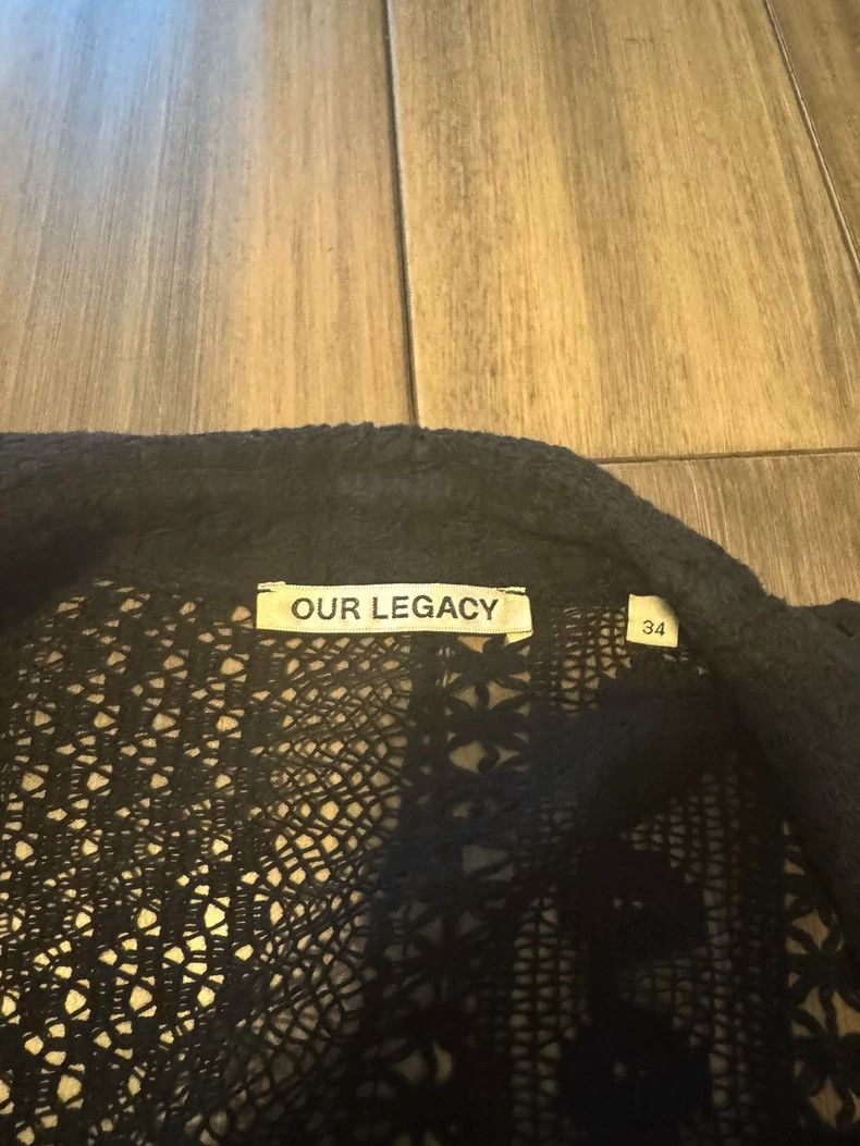 Our Legacy Our Legacy Rheinestoff knitted shirt Size US XXS / EU 40 - 4 Thumbnail