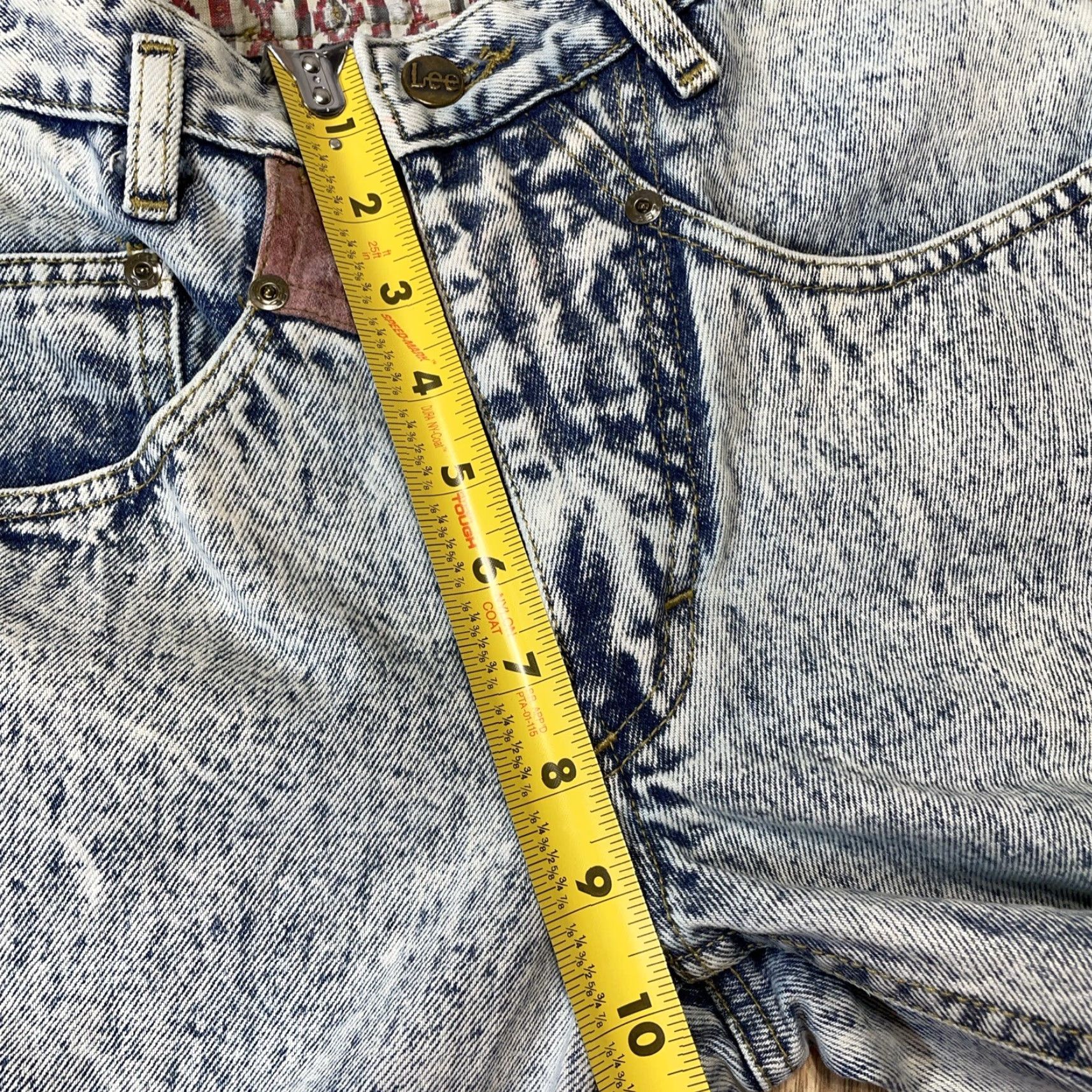 Lee VINTAGE Lee Jeans 90s Womens High Waist Mom Light Wash Taper Ankle 24x28 Blue Size 42" / US 20 - 5 Thumbnail