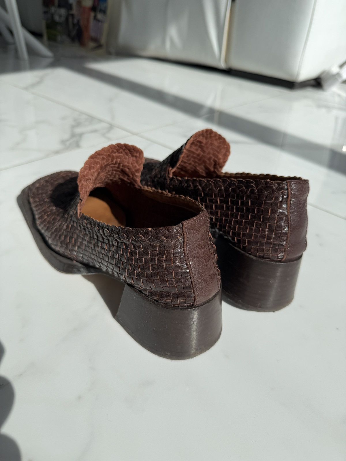 Miista Miista Ligia Brown Woven Loafers Size US 9 / IT 39 - 3 Thumbnail