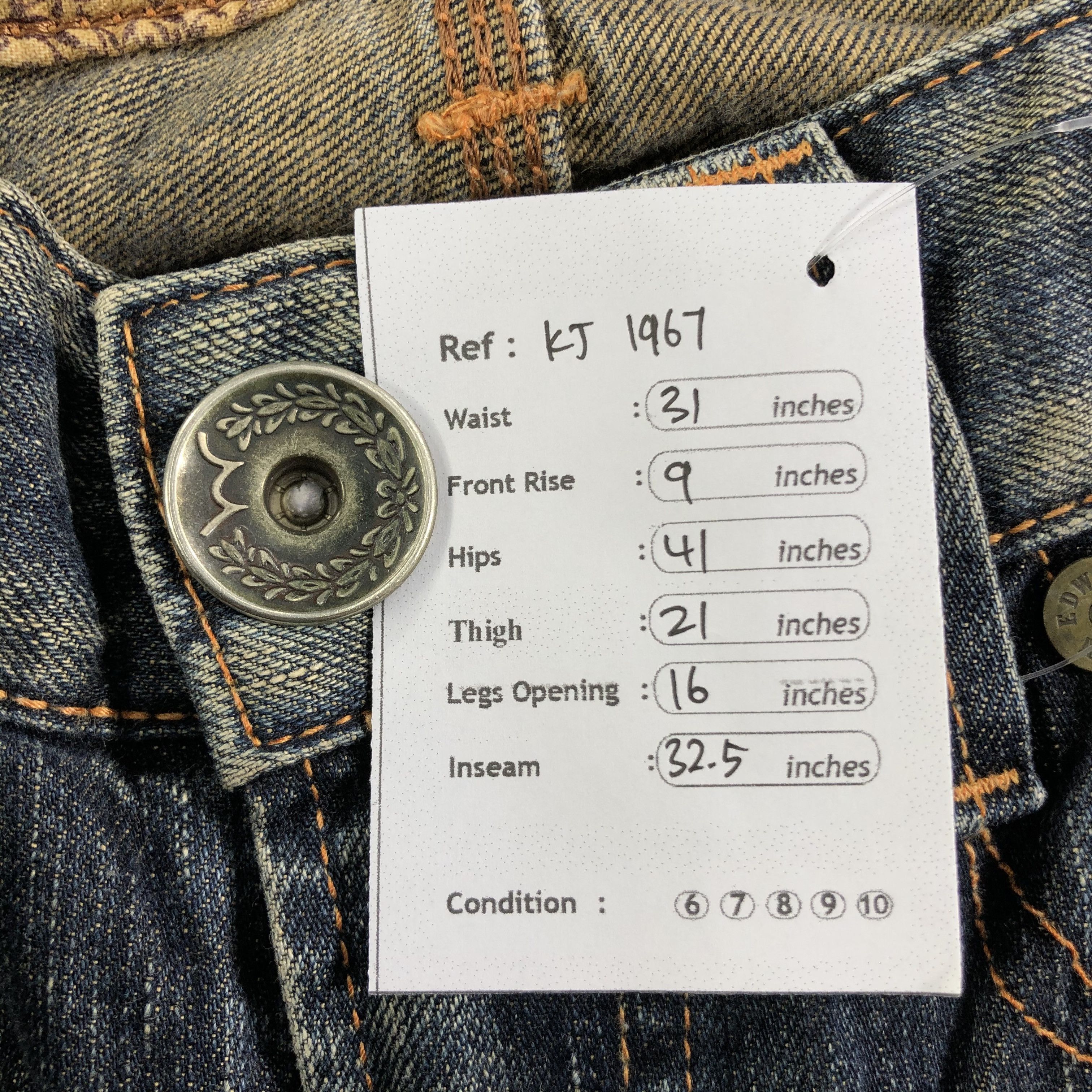 Edwin Edwin Blue Trip Rusty Blue Jeans KJ1967 Size US 30 / EU 46 - 11 Thumbnail