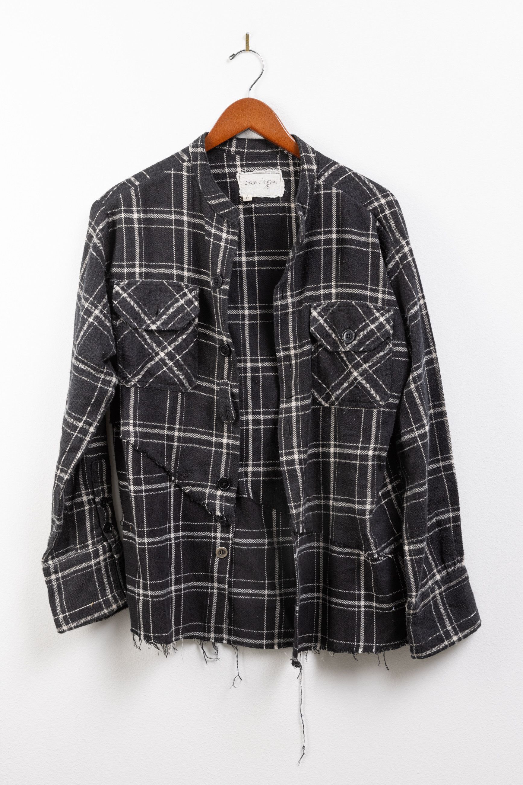 Greg Lauren Plaid black buttonup Size US S / EU 44-46 / 1 - 6 Thumbnail