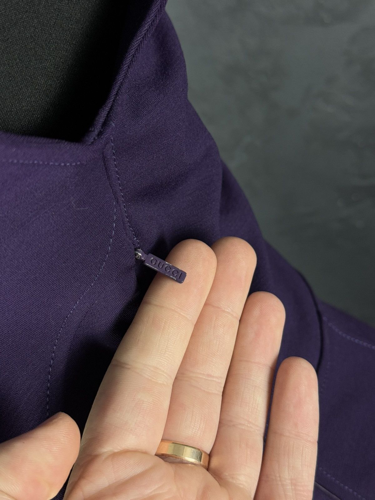 Gucci Gucci Vintage Women’s Purple Sleeveless Sheath Dress Size L Size L / US 10 / IT 46 - 7 Thumbnail