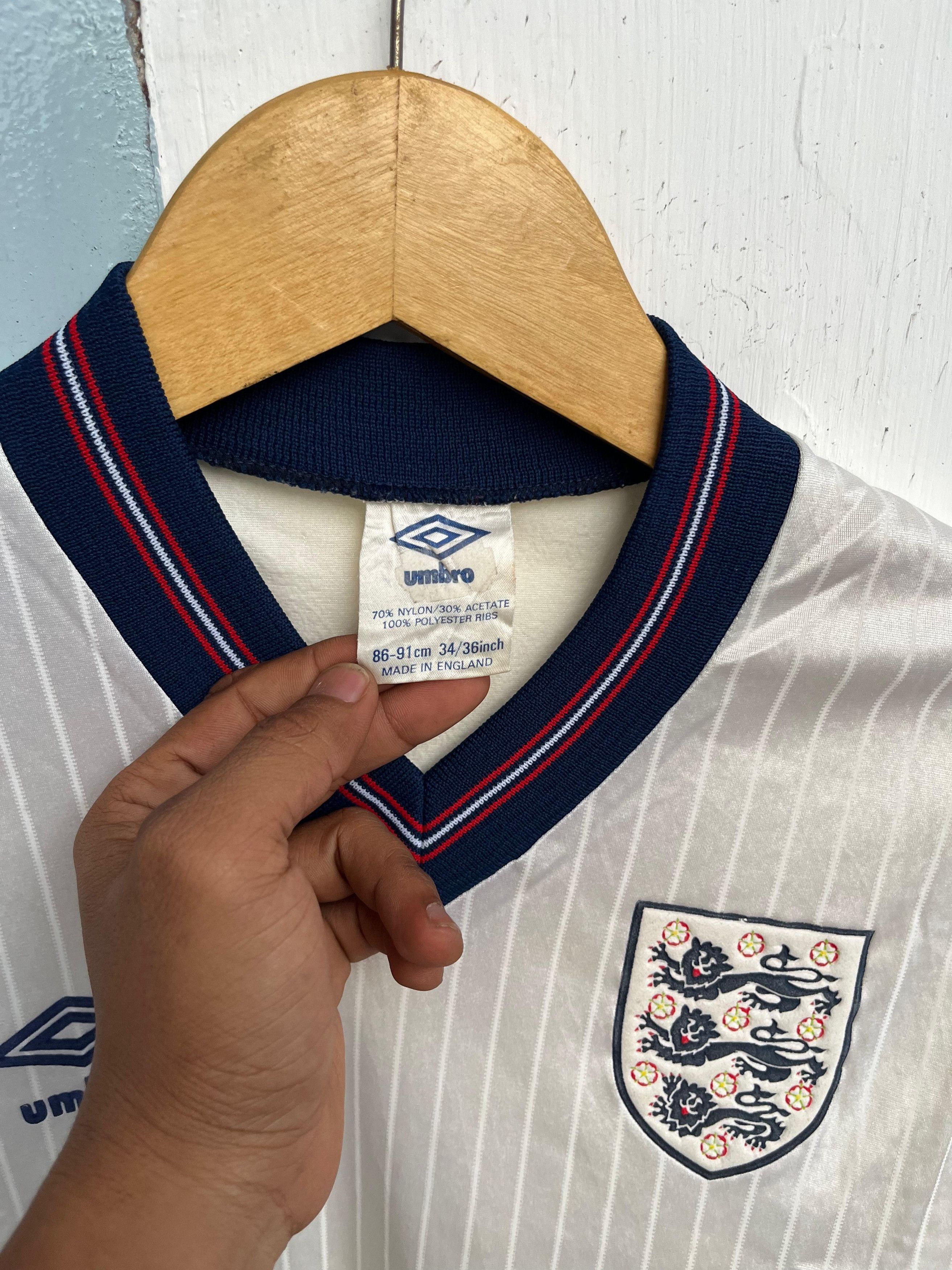 Umbro 💥Rare💥Vintage England 1984-1986 Home Jersey Size US S / EU 44-46 / 1 - 8 Thumbnail