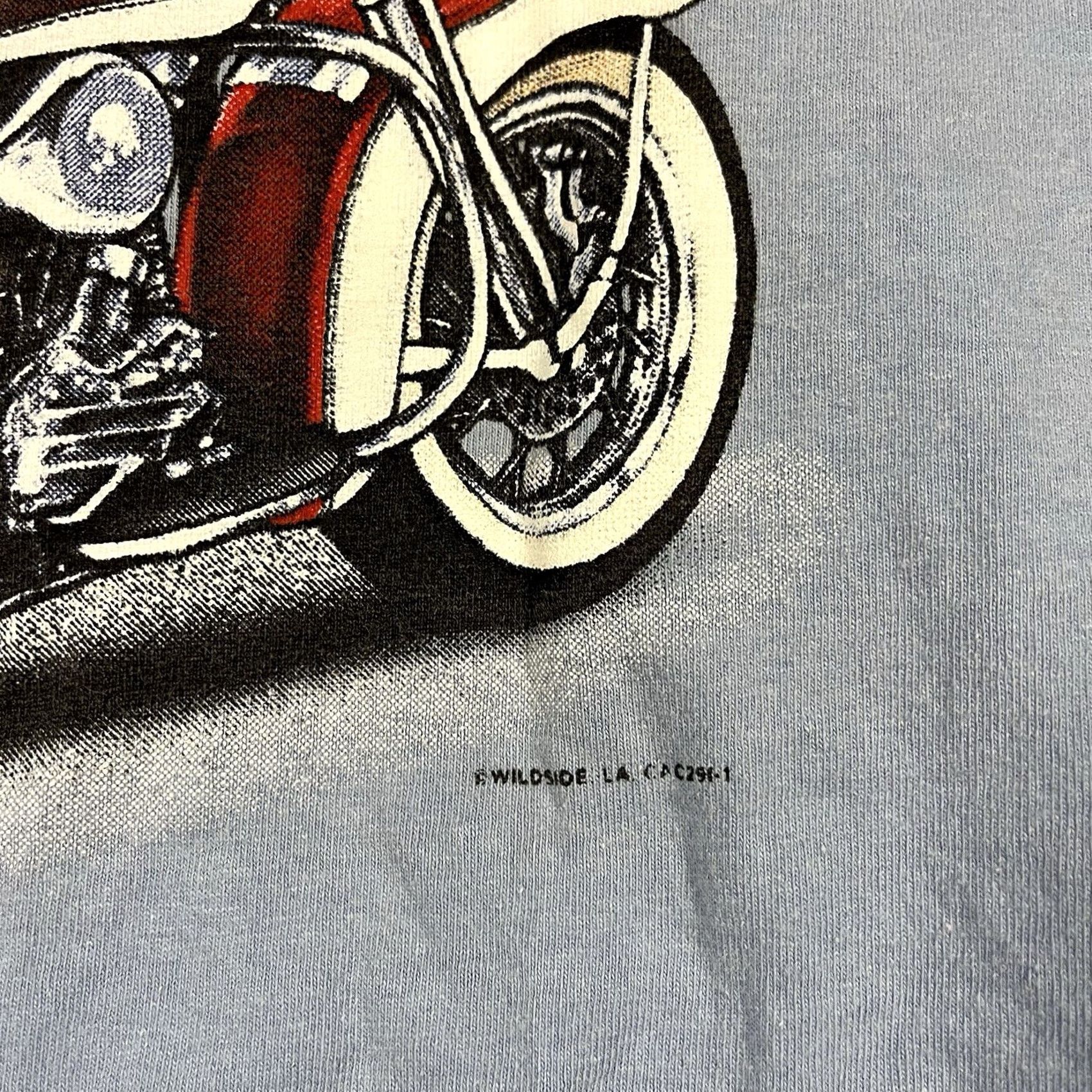 Vintage VINTAGE Alstyle T-Shirt XL Route 66 Wild Side Biker Motorcycle Flames Harley Blue 90s Mens Short Sleeve Shirt XL Blue Route 66 Biker Toys? Size US XL / EU 56 / 4 - 3 Thumbnail