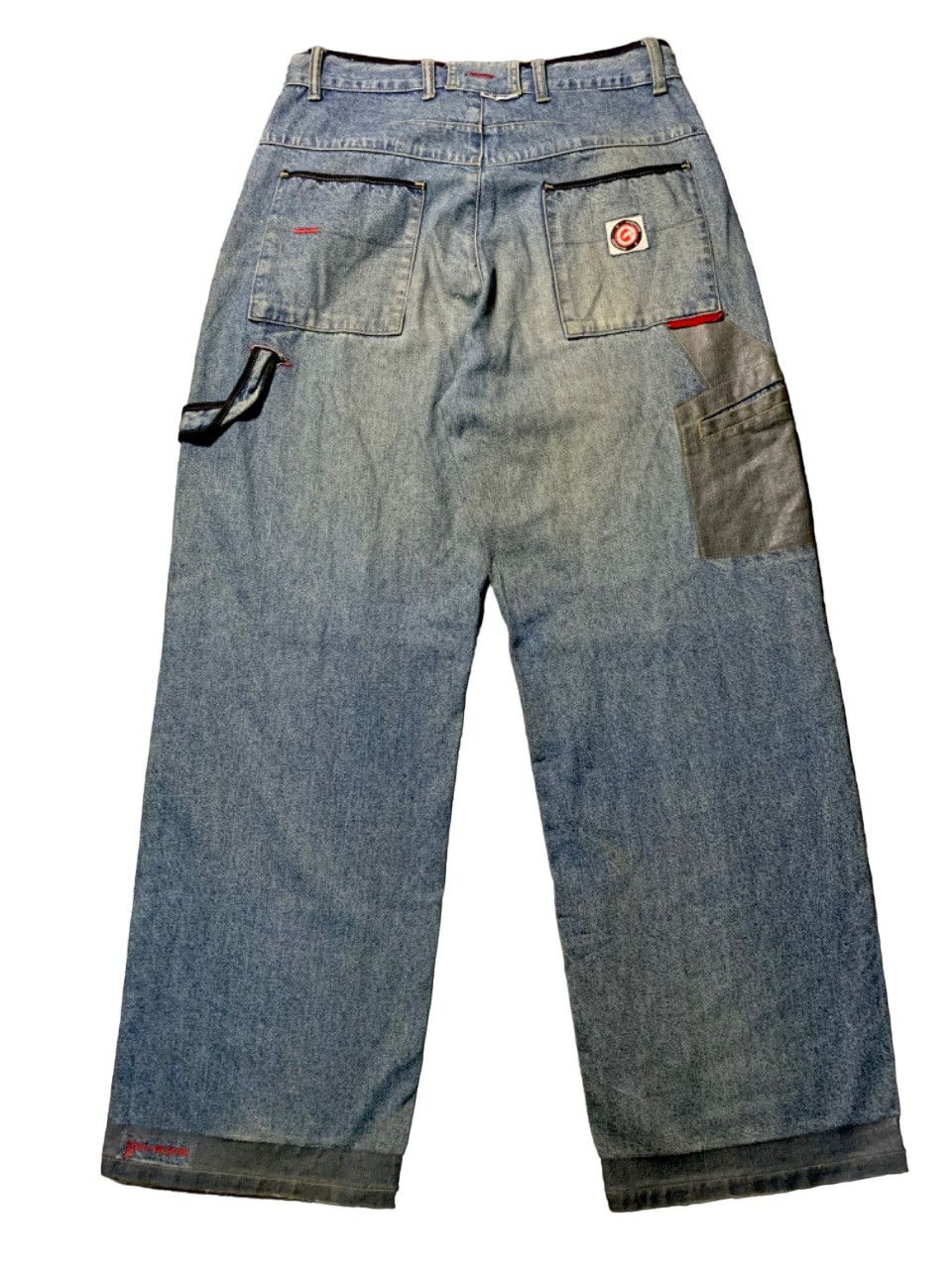 Ecko Unltd. 🔥BAGGY🔥ECKO CARPENTER BAGGY DENIM PANT VERY WORN Size US 30 / EU 46 - 2 Thumbnail