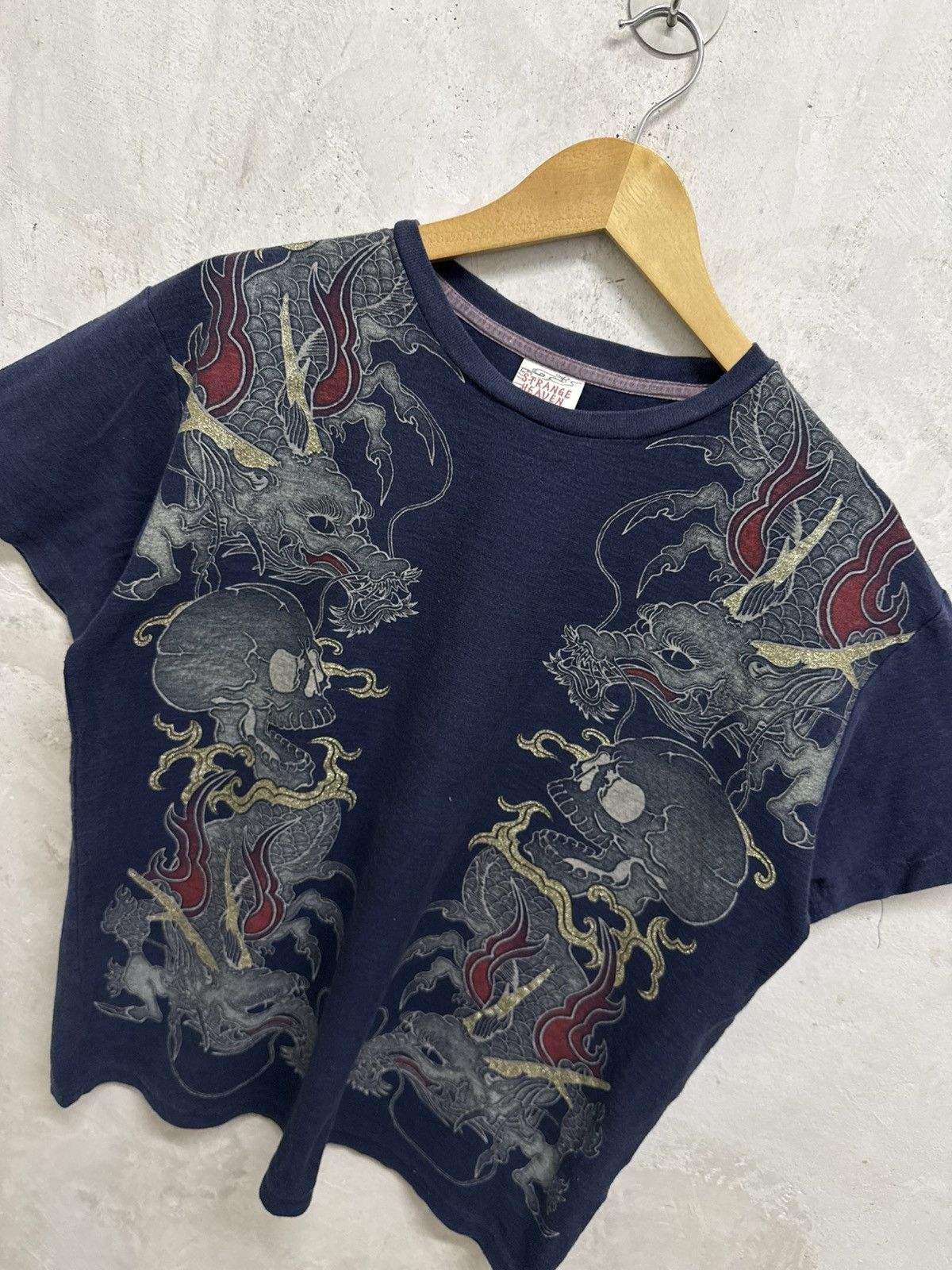 If Six Was Nine Strange Heaven Skull Tattoo Inspired Karakuri Sukajan Tshirt Size US L / EU 52-54 / 3 - 2 Thumbnail