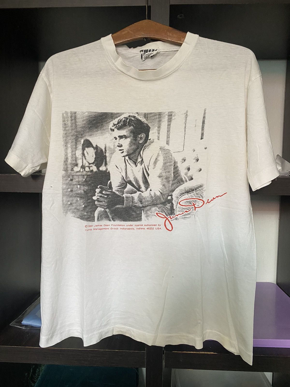 Band Tees DISTRESSED VINTAGE JAMES DEANS 1991 Size US S / EU 44-46 / 1 - 1 Thumbnail