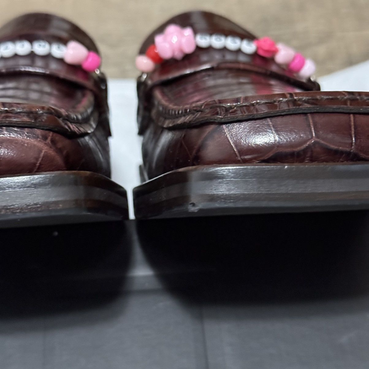 Martine Rose Martine Rose Beaded Square Toe Loafer Brown Size US 8 / EU 41 - 14 Thumbnail