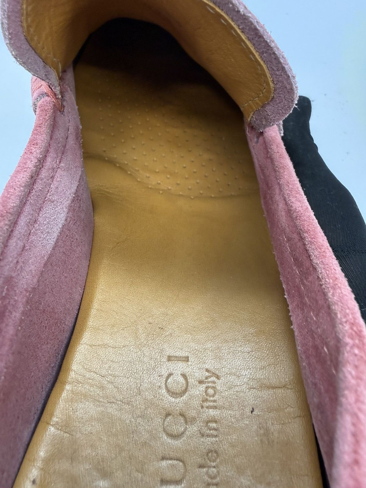 Gucci Gucci Bamboo Horsebit Suede Driving Loafers —Dusty Rose Pink Size US 11 / EU 44 - 18 Thumbnail