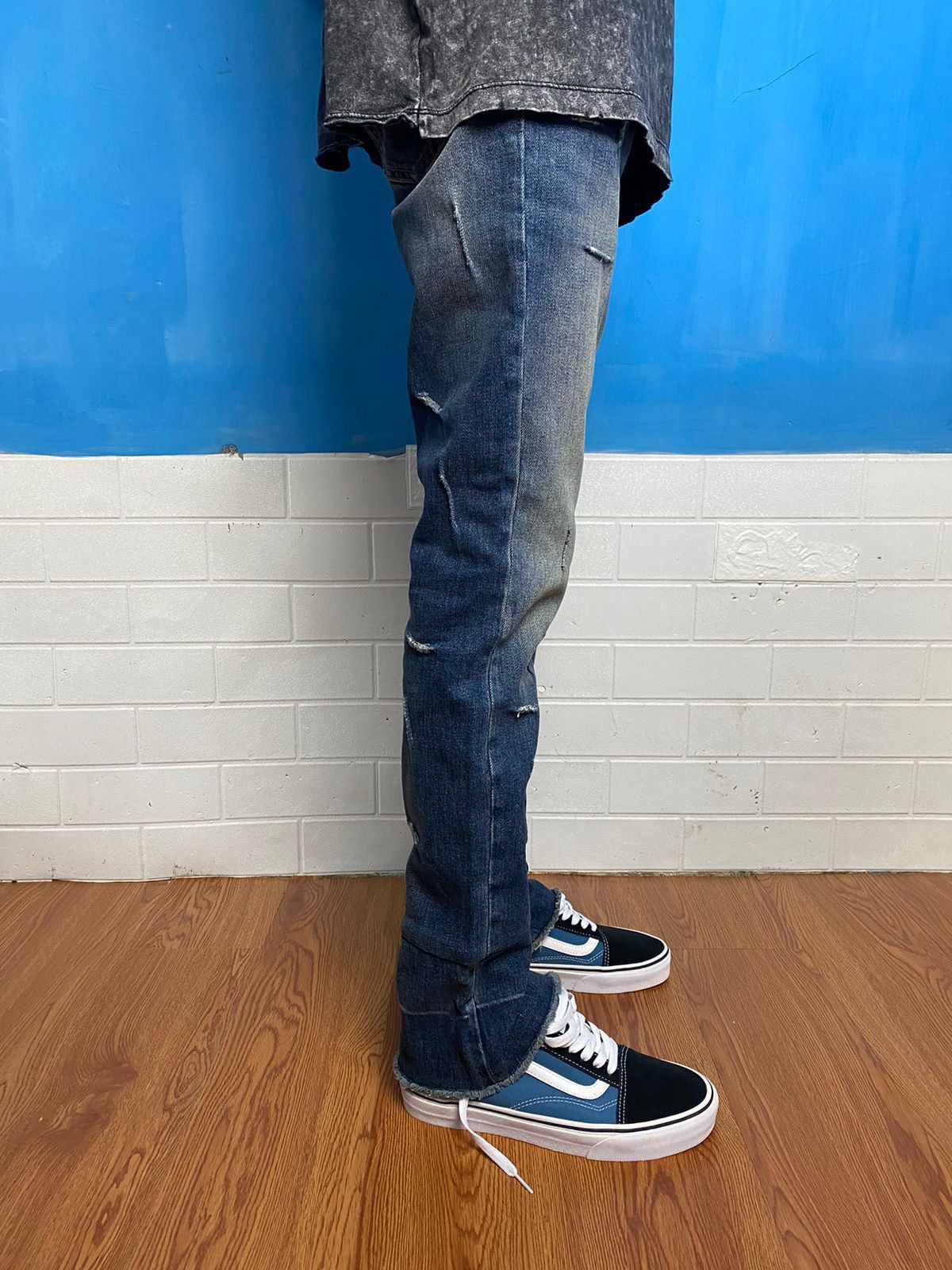 Maison Margiela Maison Margiela Cut Out Washed Denim Size US 30 / EU 46 - 3 Thumbnail