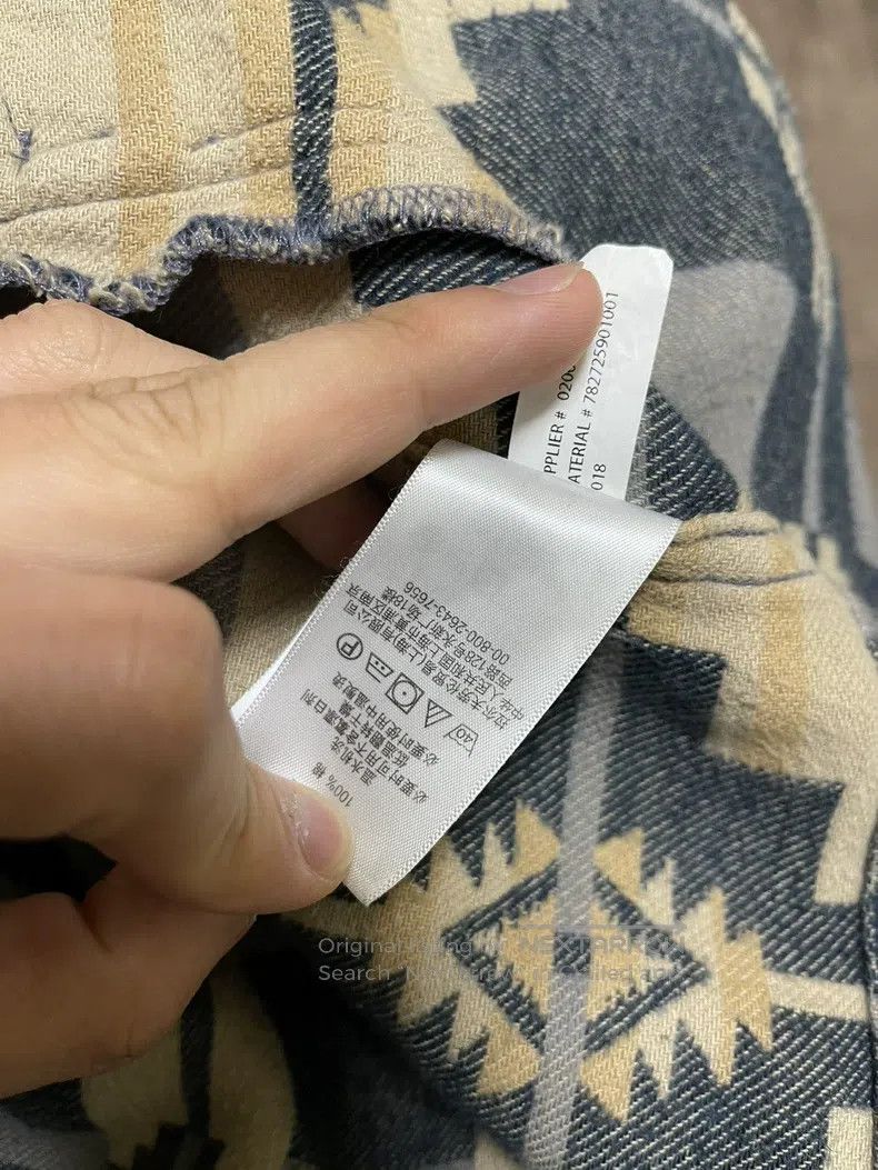 RRL Ralph Lauren RRL Ralph Lauren Navajo ethnic style coat shirt, rl blue d Size US L / EU 52-54 / 3 - 9 Thumbnail