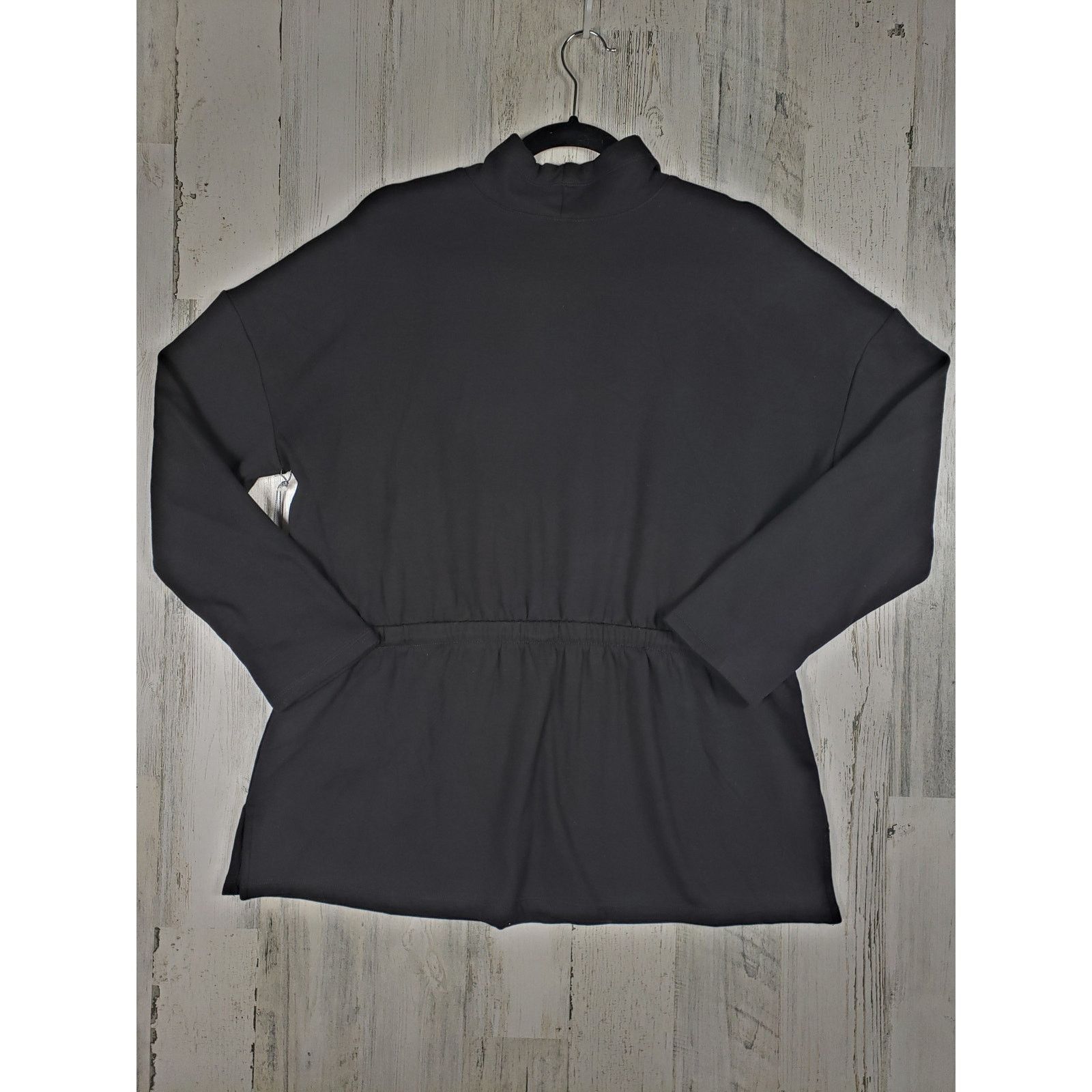 Other NWT Liz Claiborne Black Cinched Pullover Sweatshirt Large Size L / US 10 / IT 46 - 10 Thumbnail