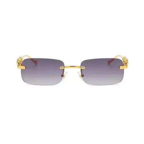 VIBE Retro Style Leopard 🐆 Yellow Black Frame Glasses Size ONE SIZE - 4 Thumbnail