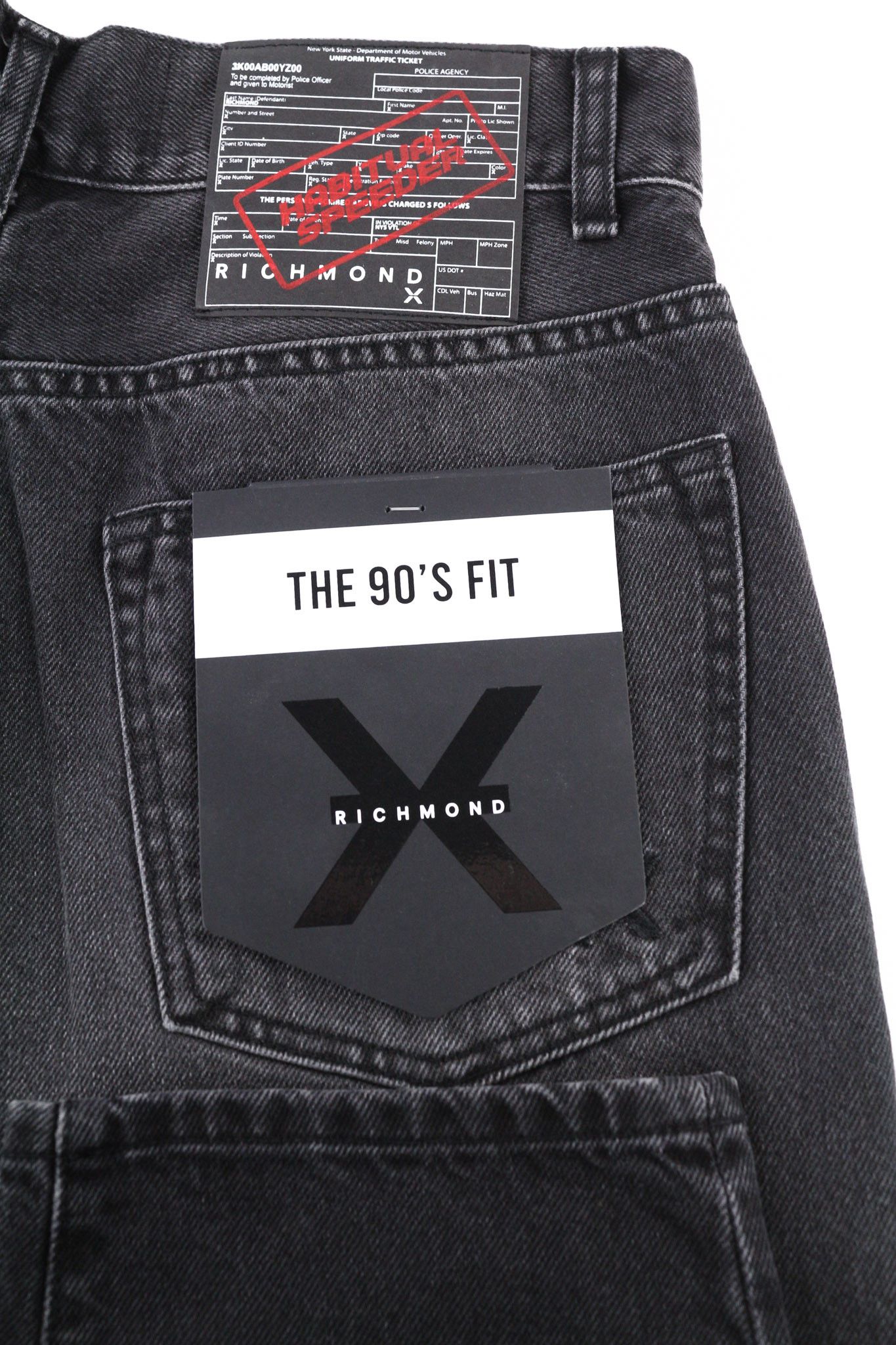 John Richmond W34 The 90's Washed Classic Black Denim Jeans 80001 Size US 34 / EU 50 - 6 Thumbnail