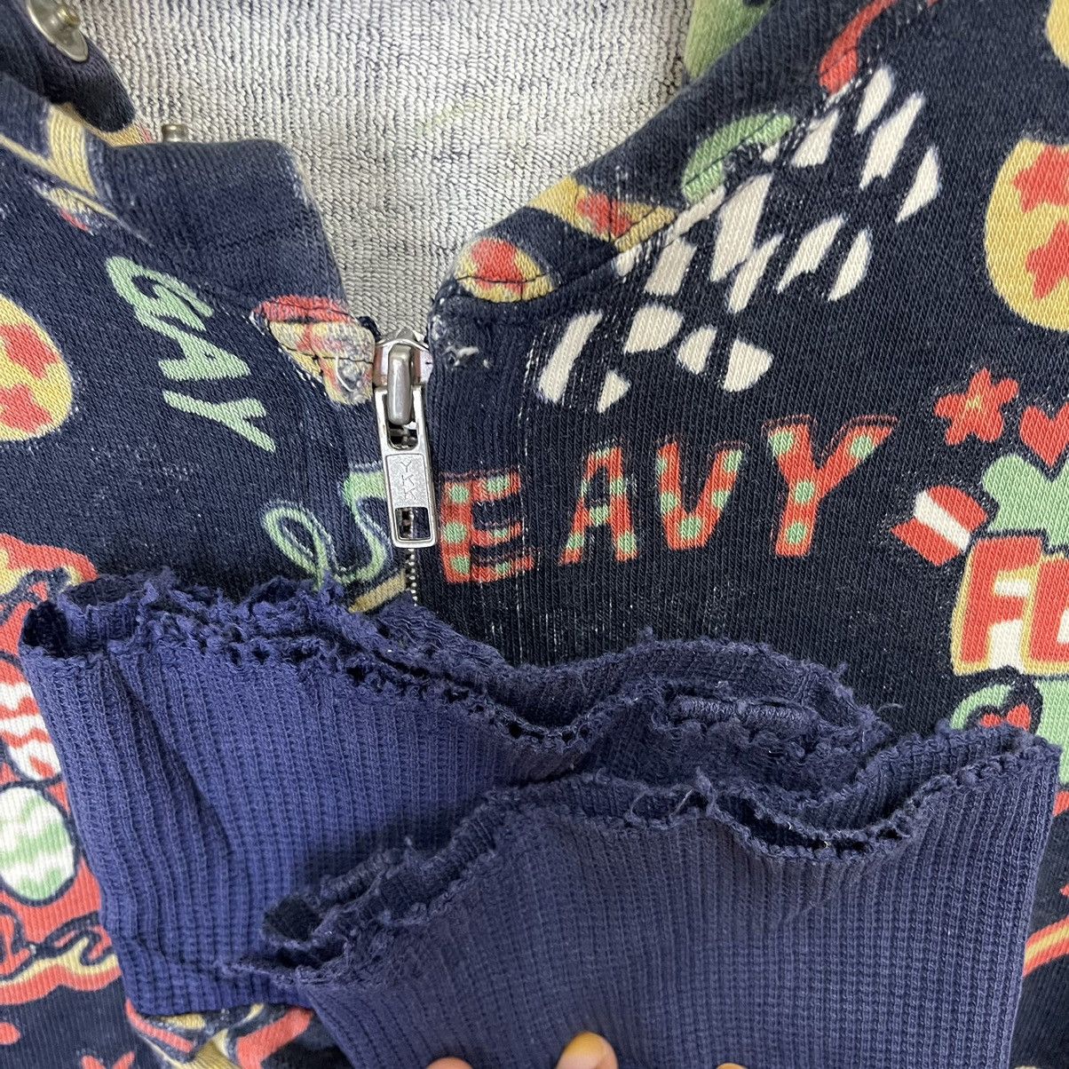 Japanese Brand × Vintage Vintage 90’s Super Slick Art Design Zipper Hoodie Size US M / EU 48-50 / 2 - 7 Thumbnail
